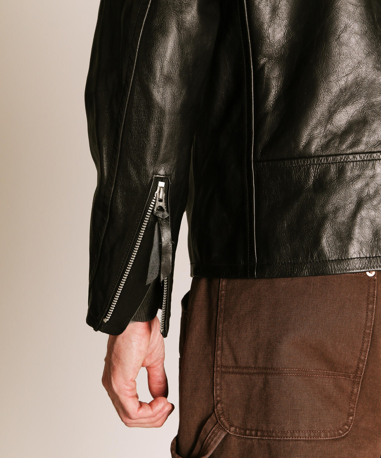 NOCOLLAR RACING JACKET/ノーカラーレーシングジャケット