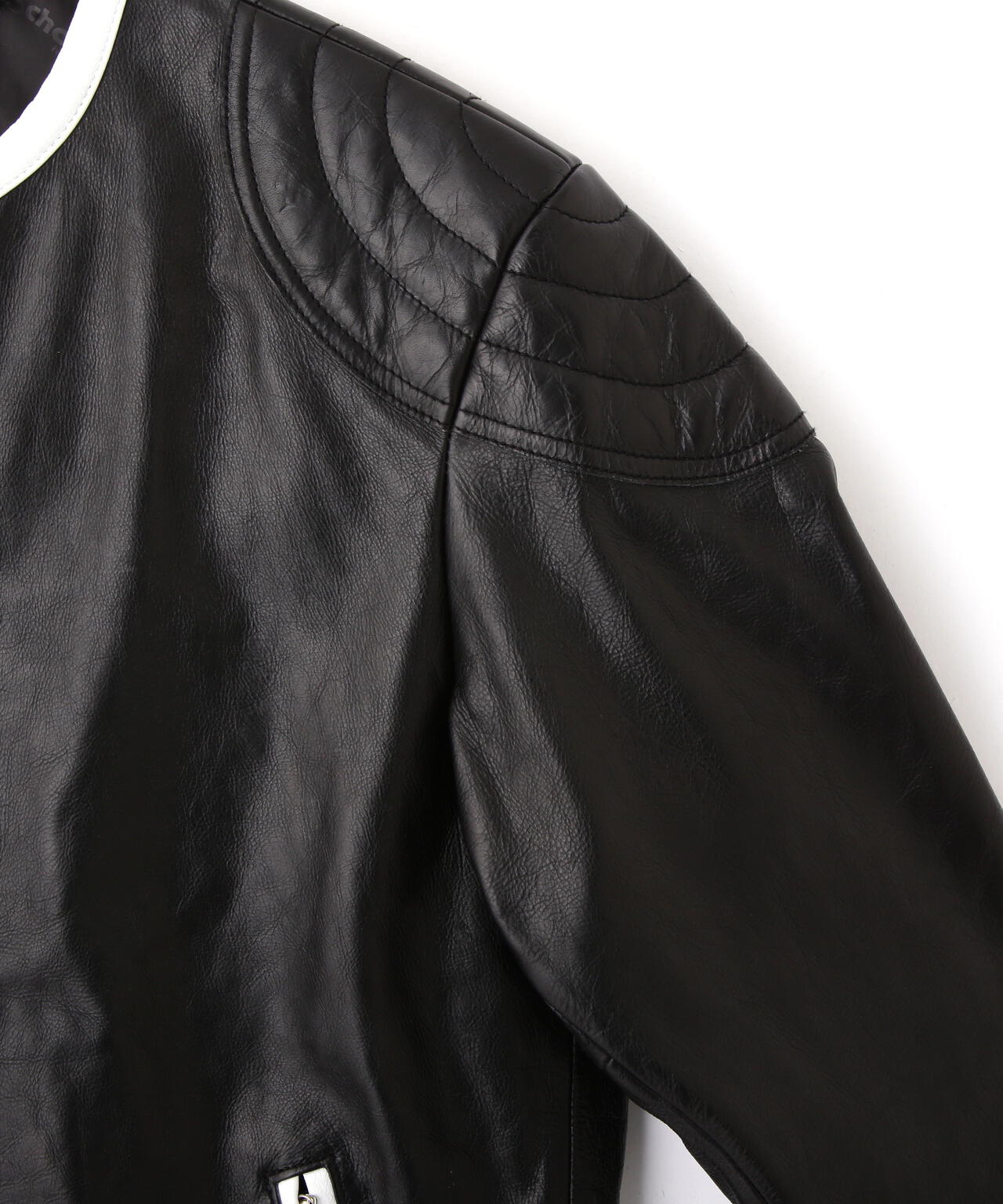 NOCOLLAR RACING JACKET/ノーカラーレーシングジャケット