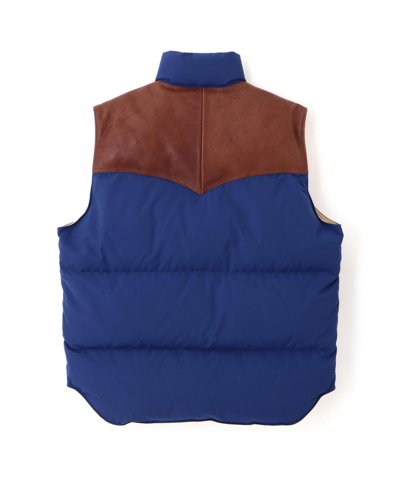 LEATHER COMB. VEST/レザー コンビベスト