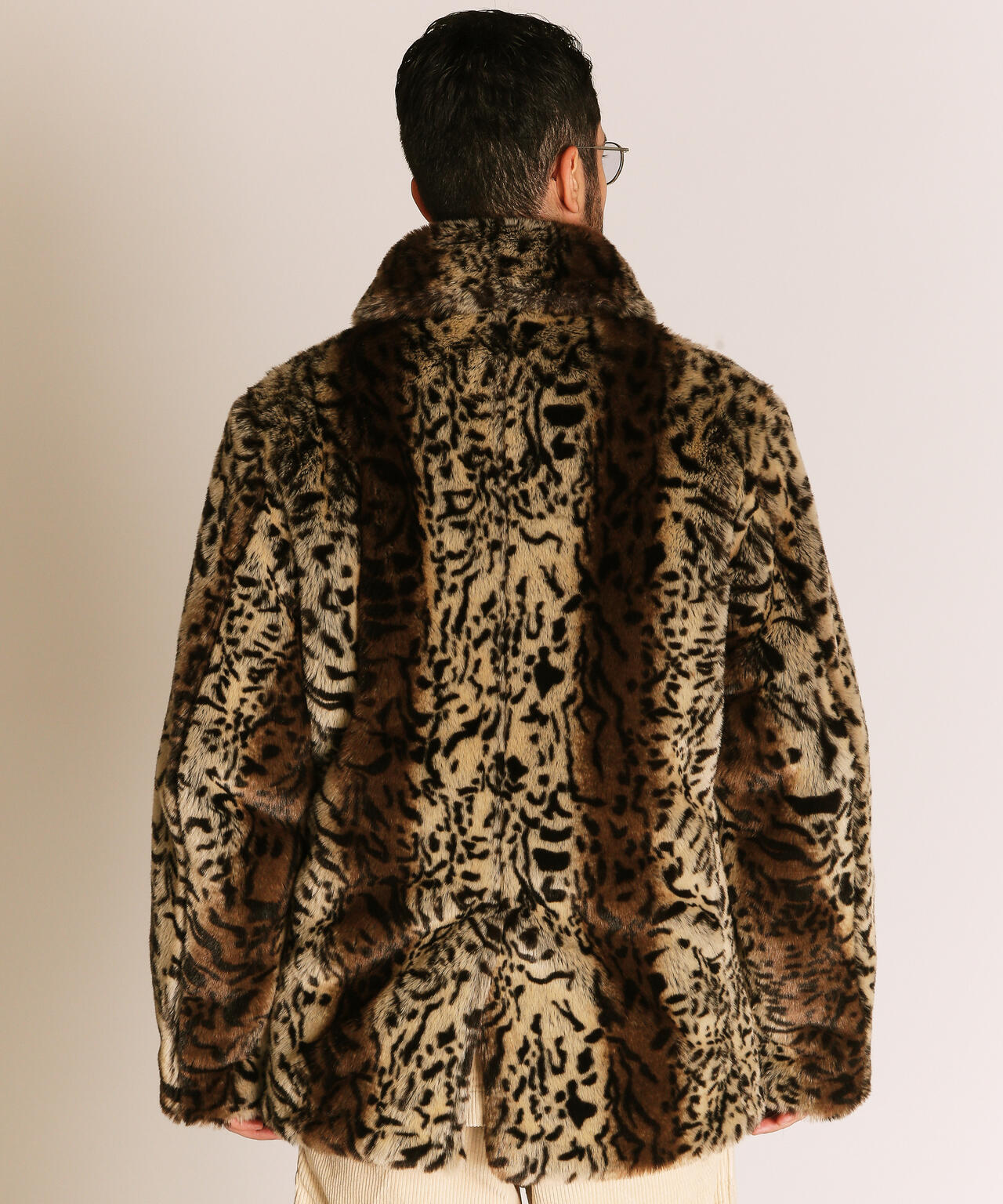 LEOPARD FUR PEACOAT/レオパード ファーコート