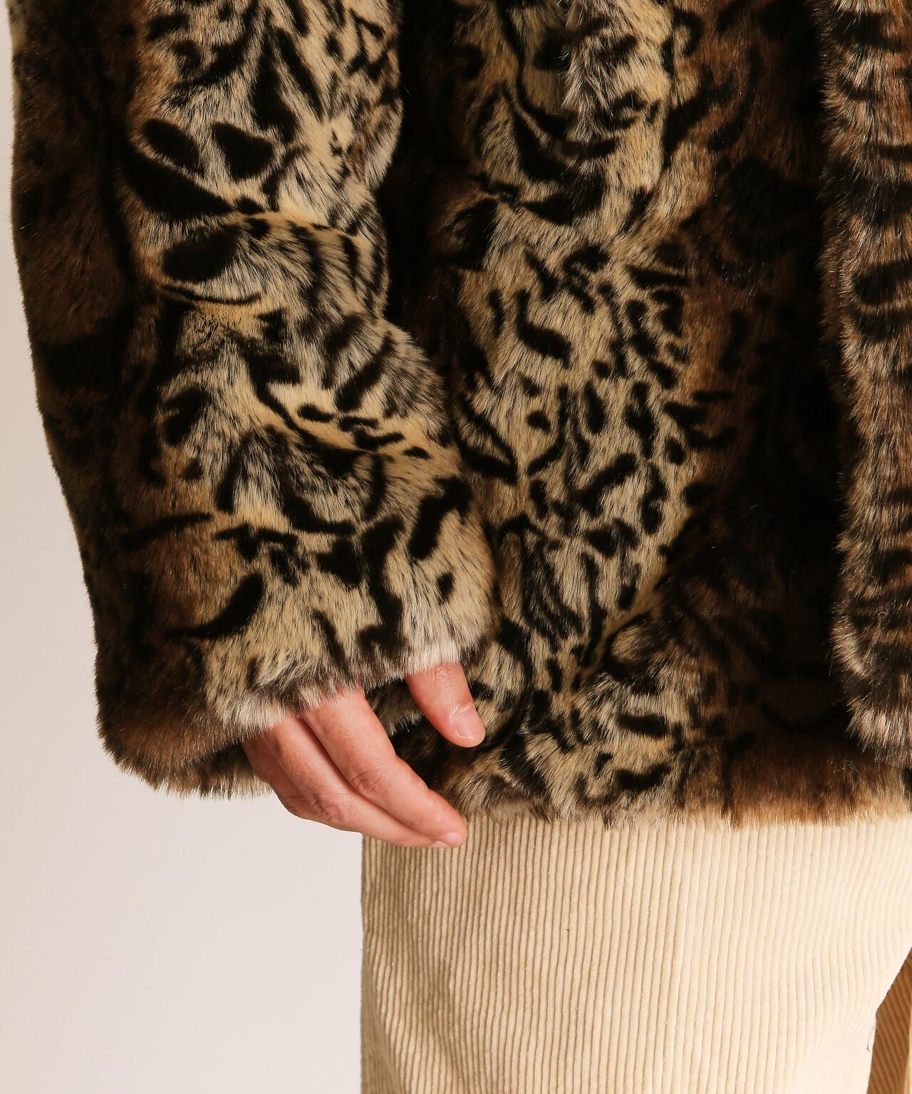 LEOPARD FUR PEACOAT/レオパード ファーコート