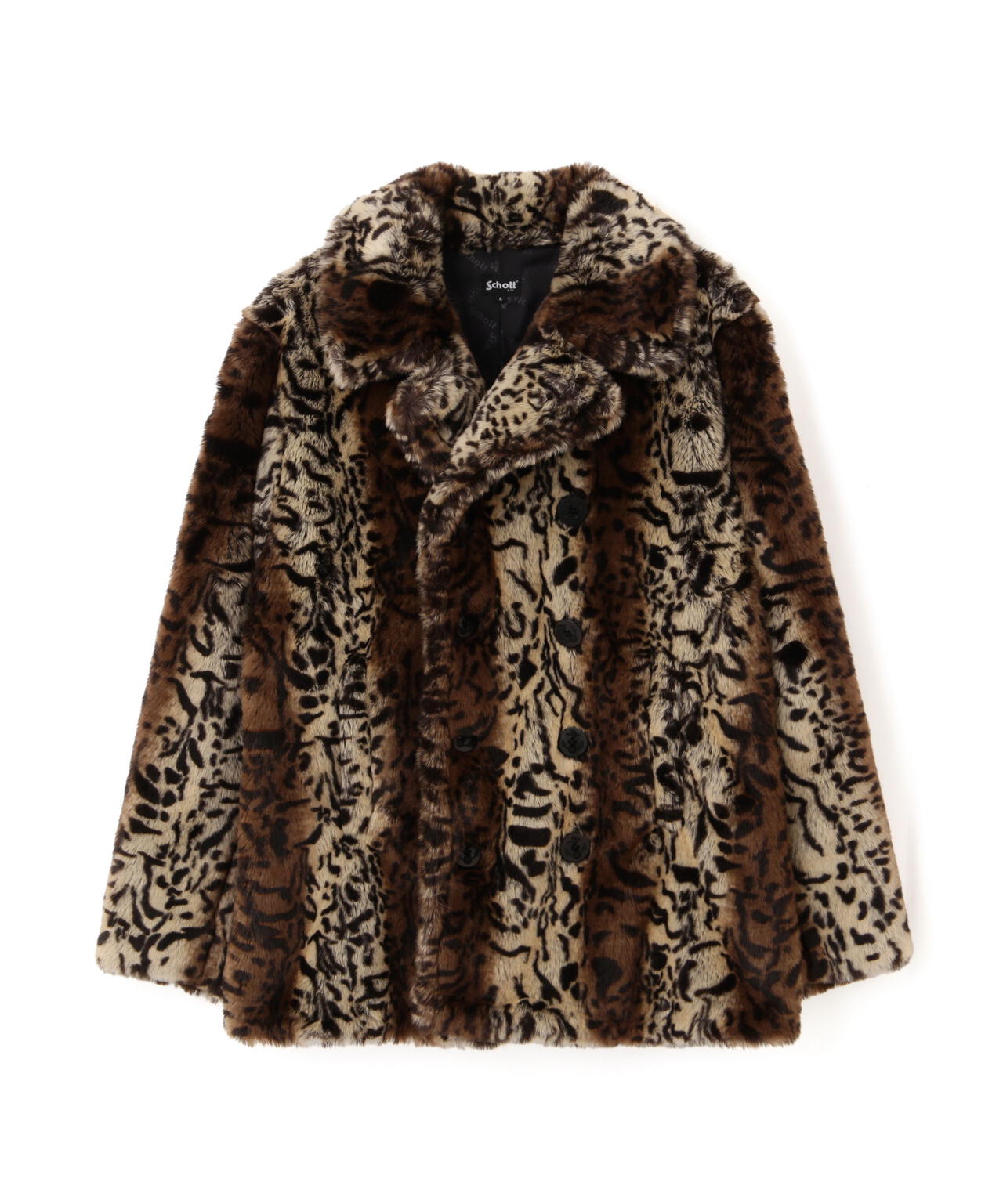 LEOPARD FUR PEACOAT/レオパード ファーコート