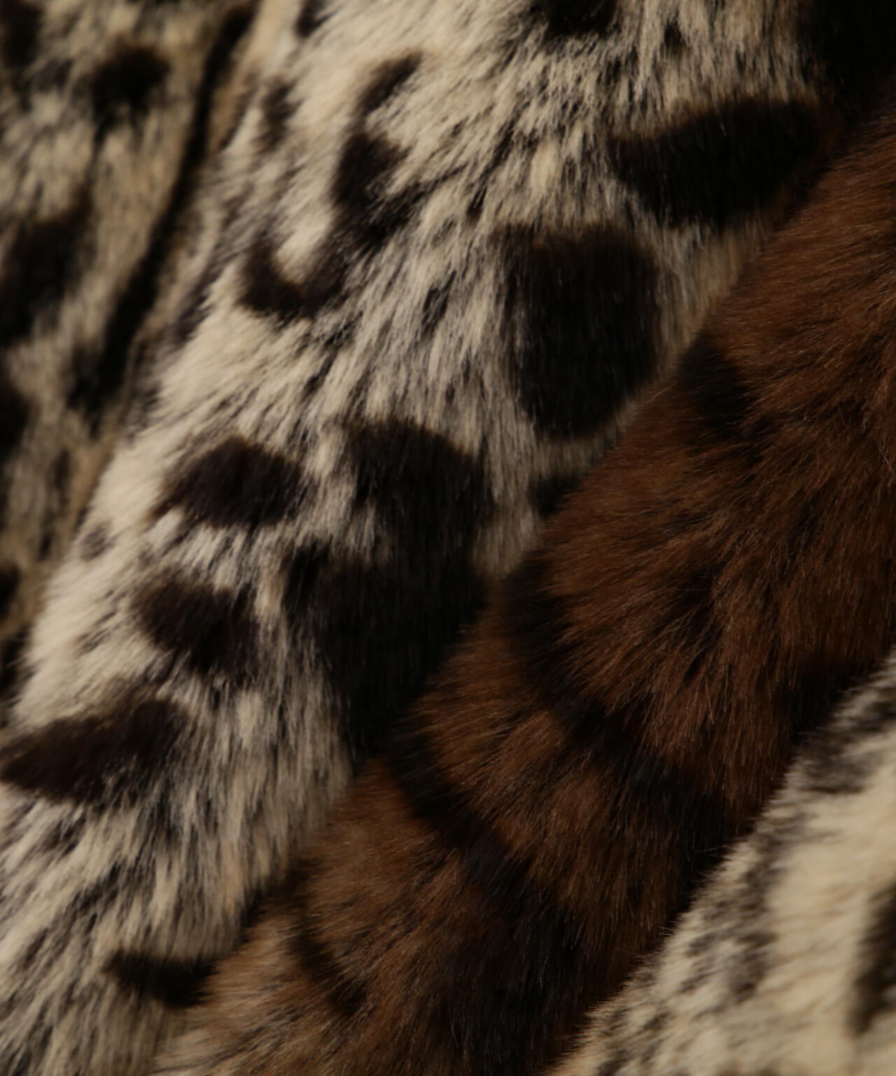LEOPARD FUR PEACOAT/レオパード ファーコート