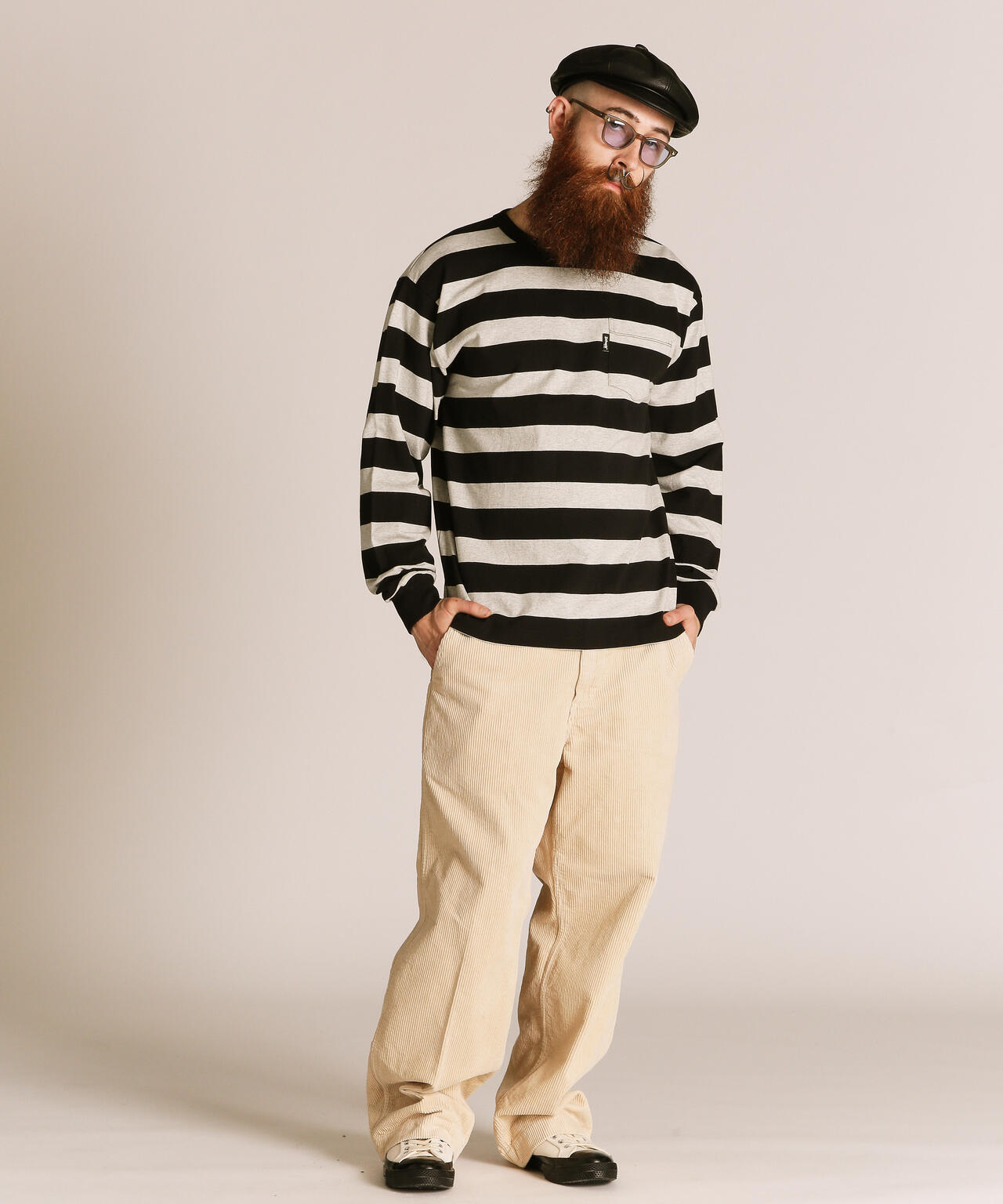 WIDE BORDER L/S T-SHIRT/ワイドボーダー ロンＴ
