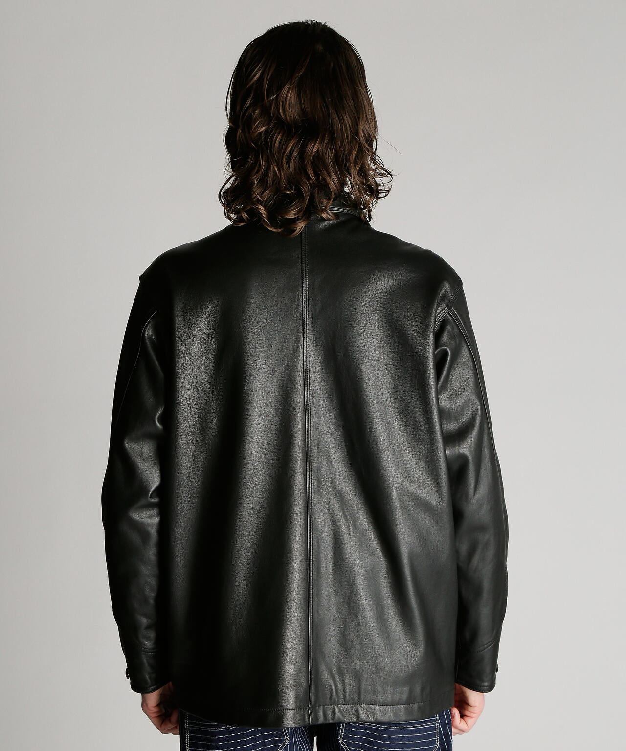 LAMB LEATHER COVERALL JACKET/ラムレザー カバーオール ジャケット