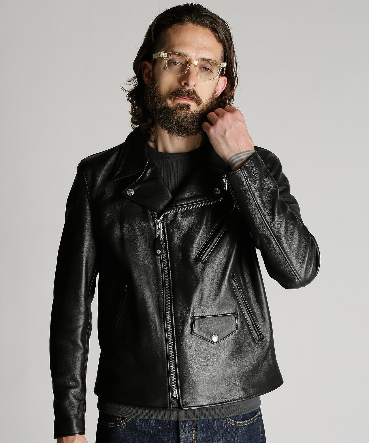 228US LAMB RIDERS JACKET/ラム ライダース