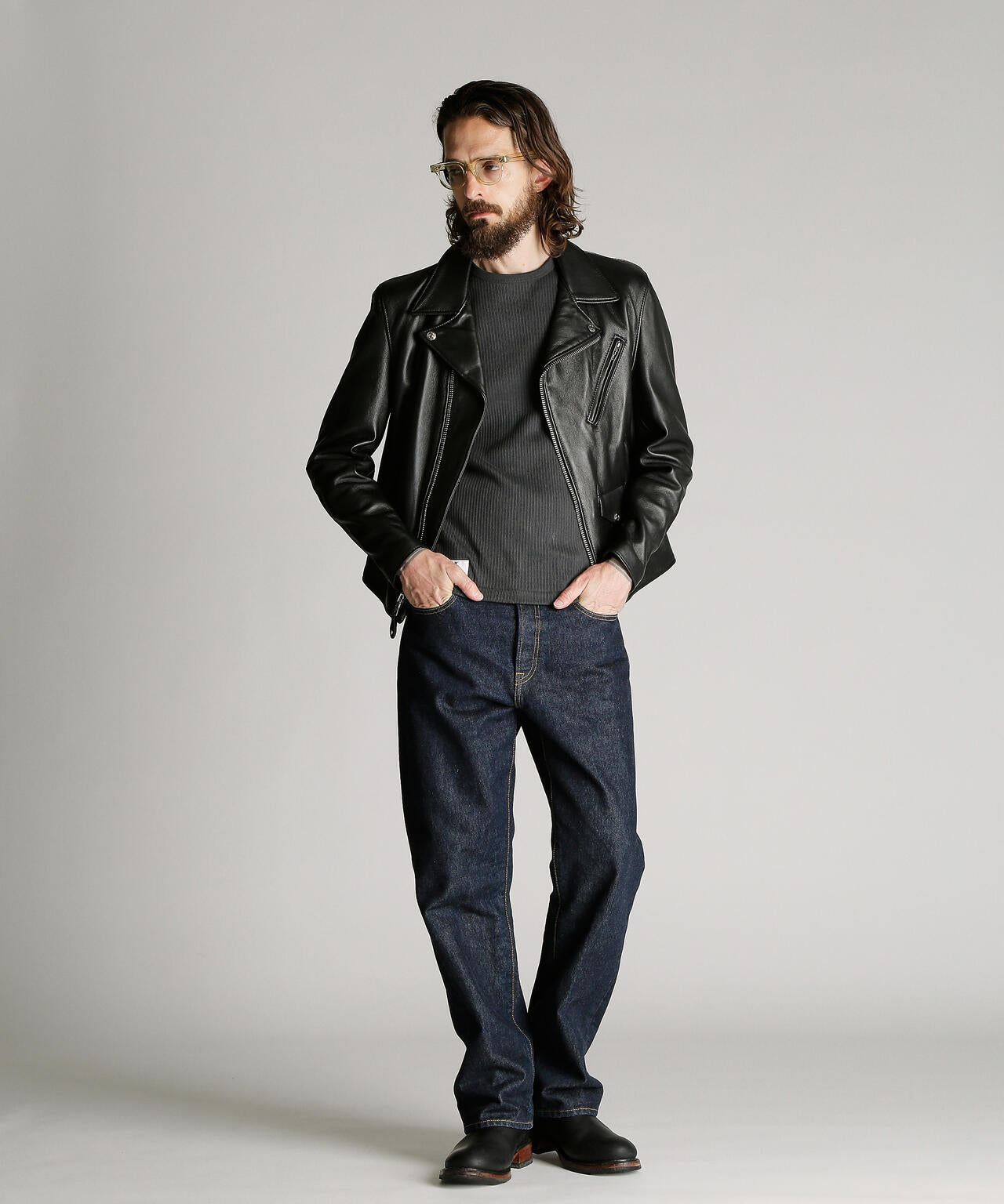 228US LAMB RIDERS JACKET/ラム ライダース