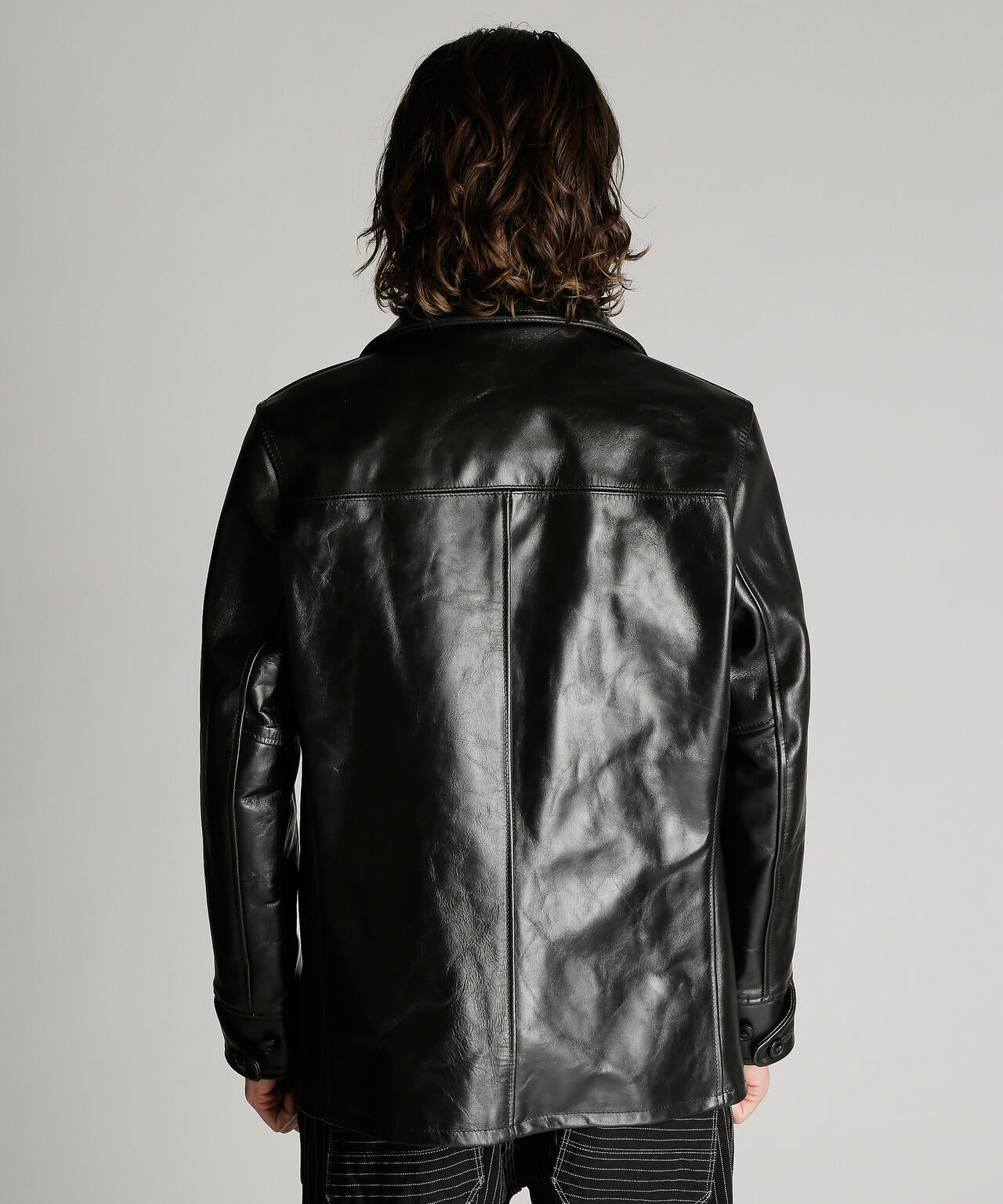 632US LEATHER CARCOAT/カーコート