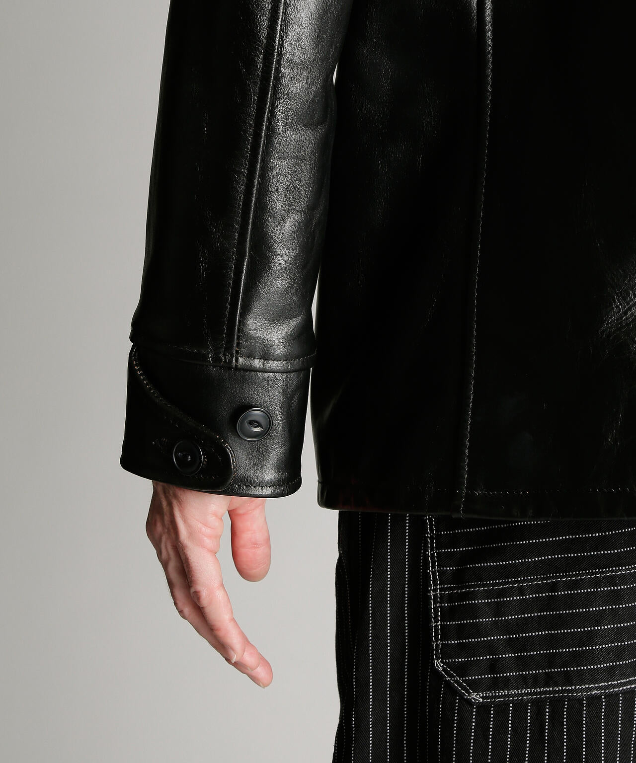 632US LEATHER CARCOAT/カーコート