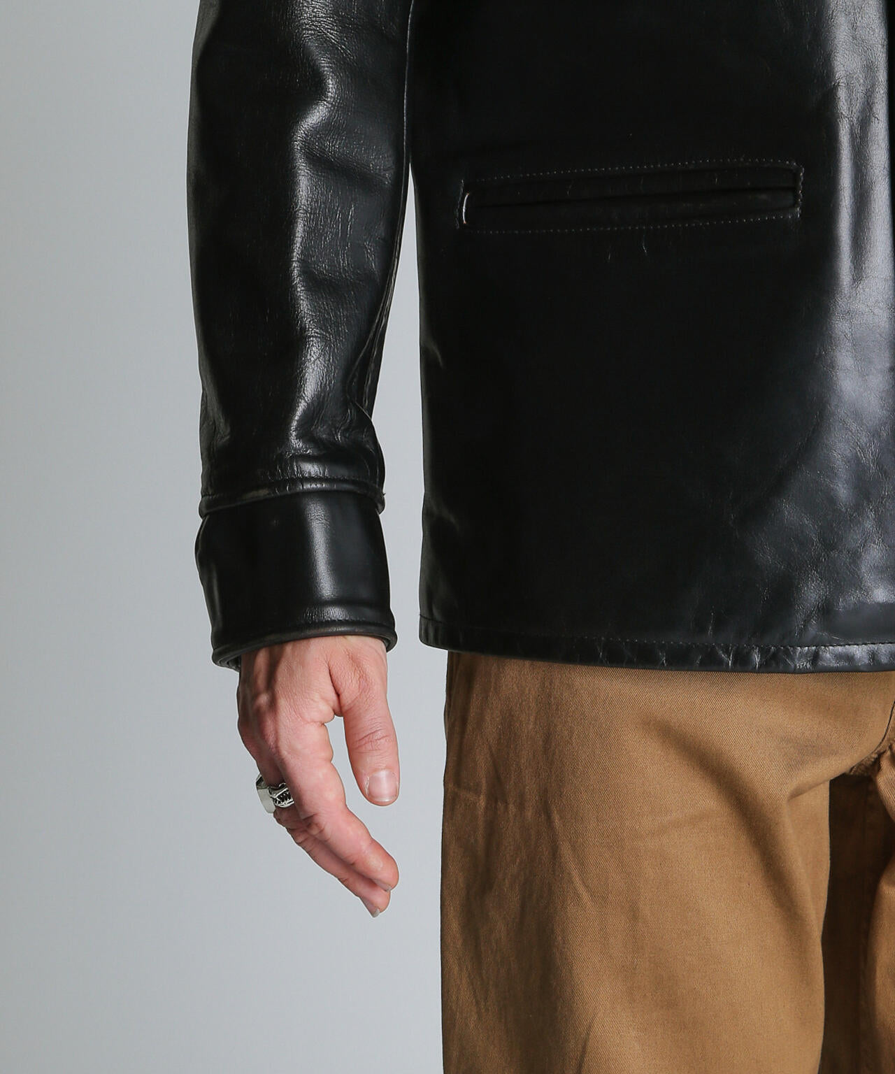 632US LEATHER CARCOAT/カーコート