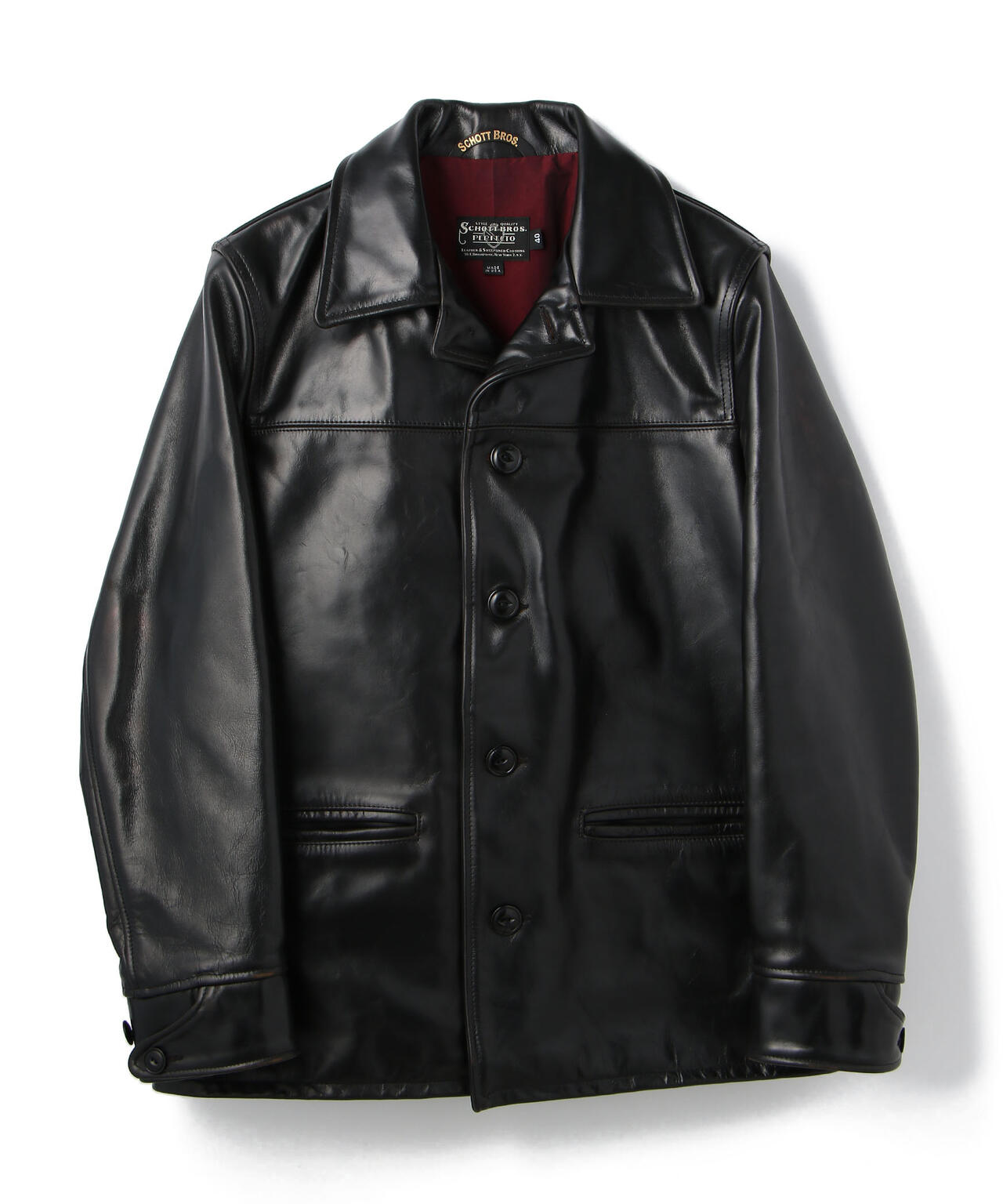 632US LEATHER CARCOAT/カーコート