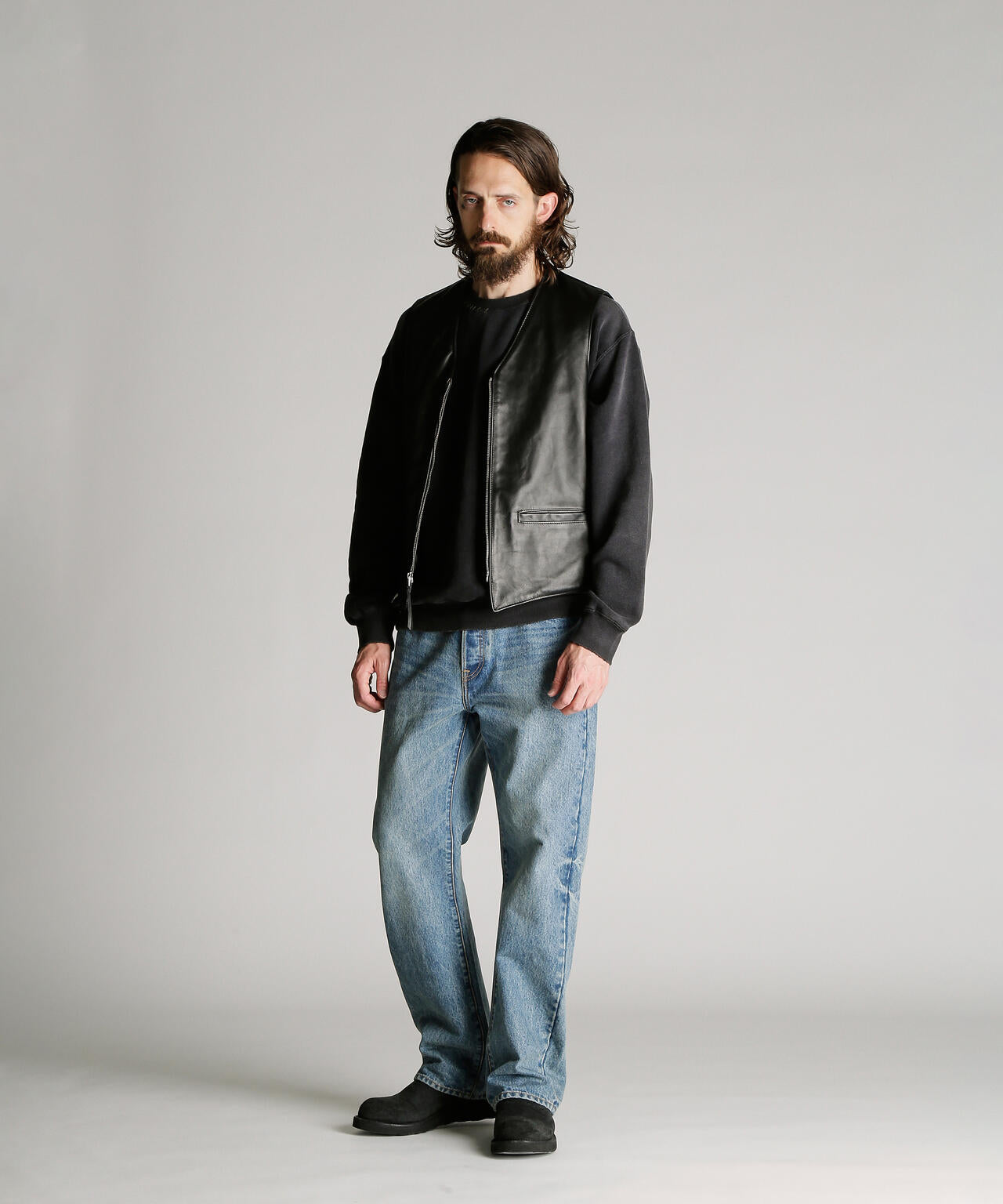 193V LEATHER VEST/レザーベスト