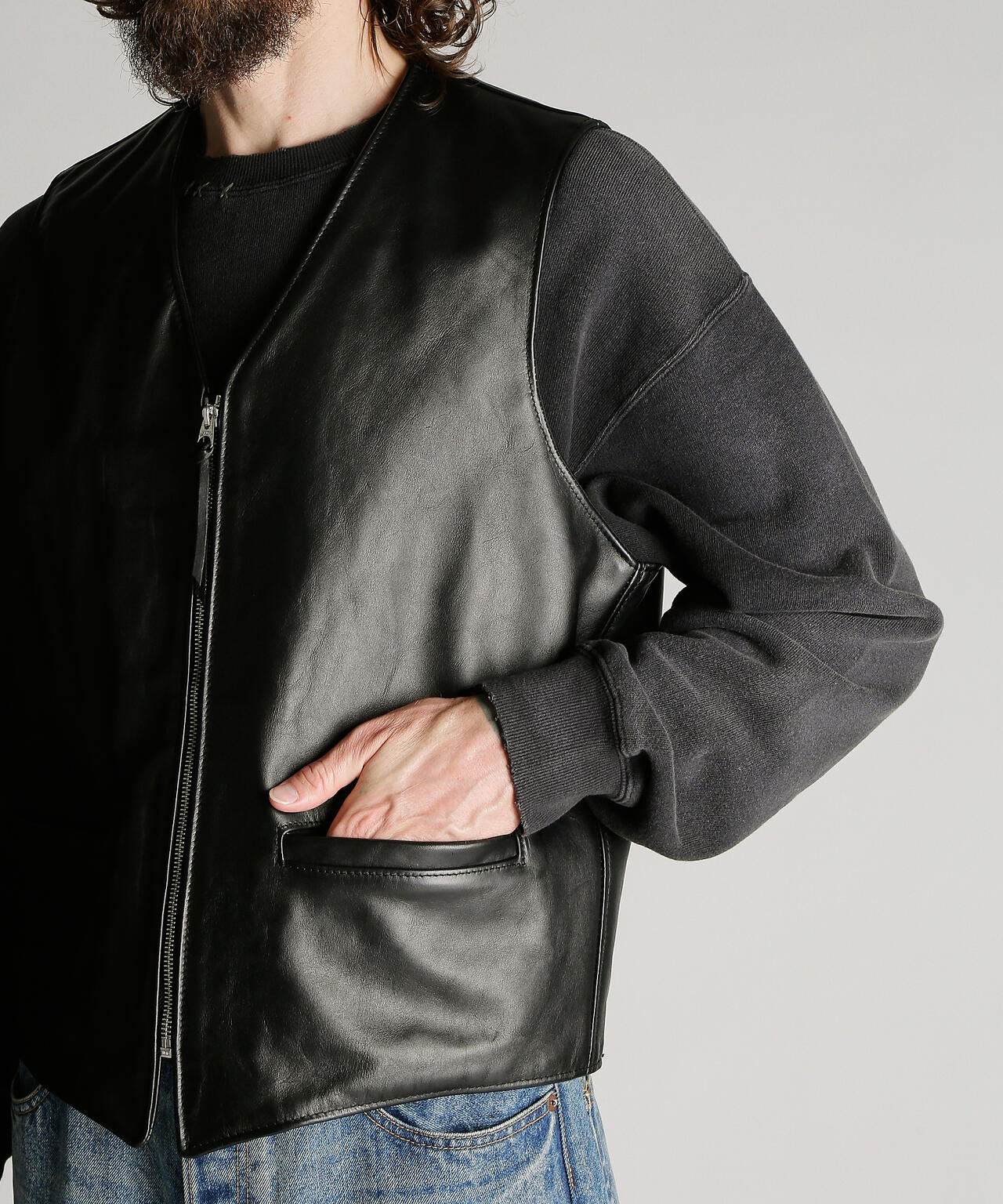193V LEATHER VEST/レザーベスト