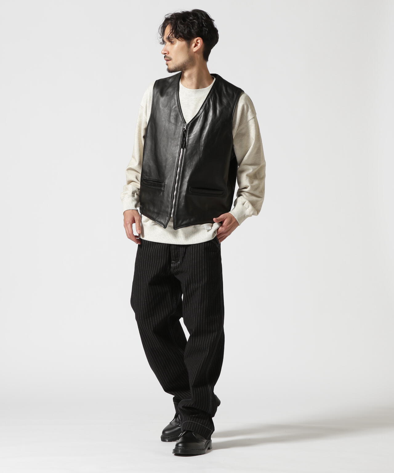 193V LEATHER VEST/レザーベスト