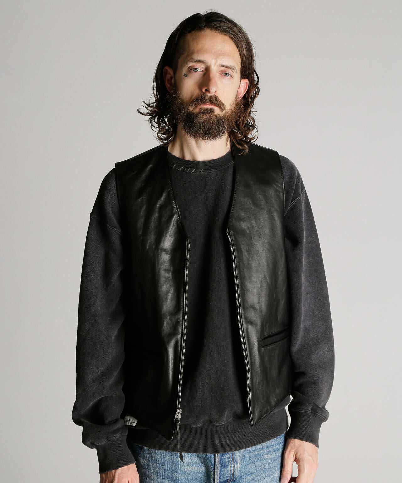193V LEATHER VEST/レザーベスト