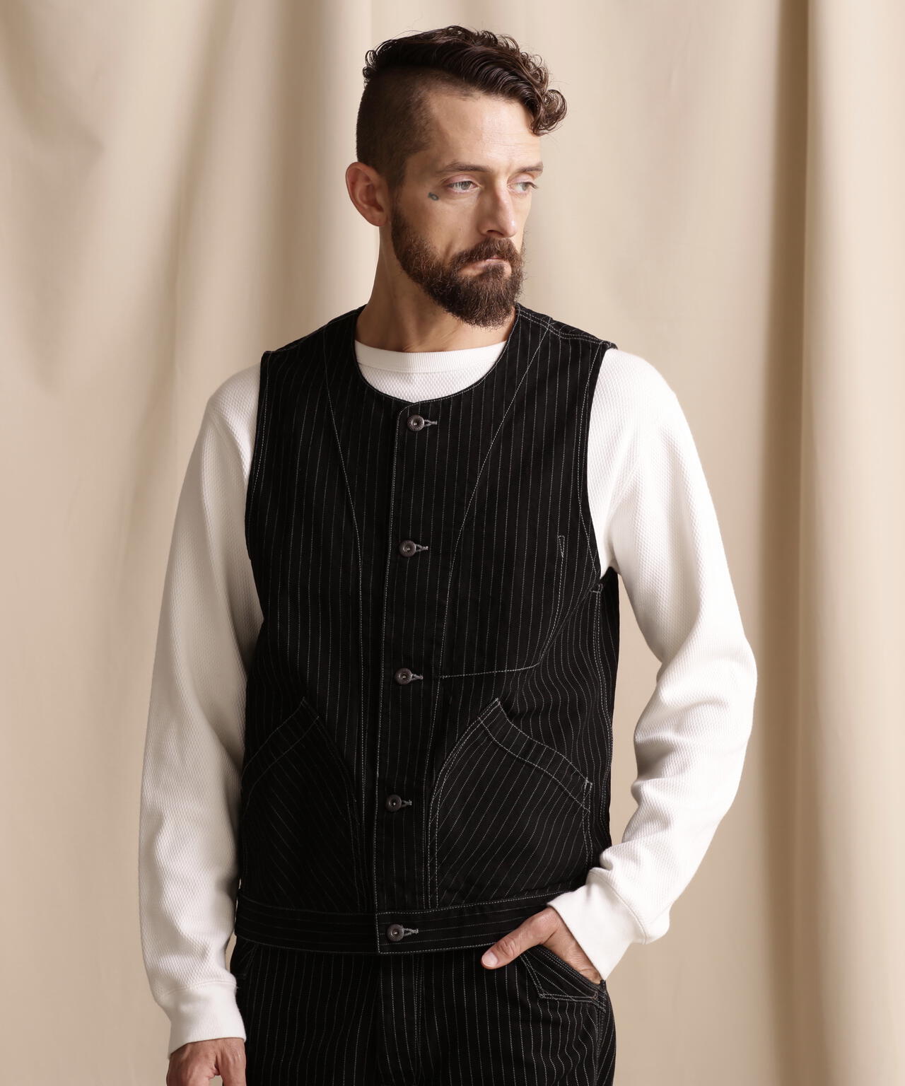 OLD HICKORY DENIM VEST/オールドヒッコリーデニムベスト