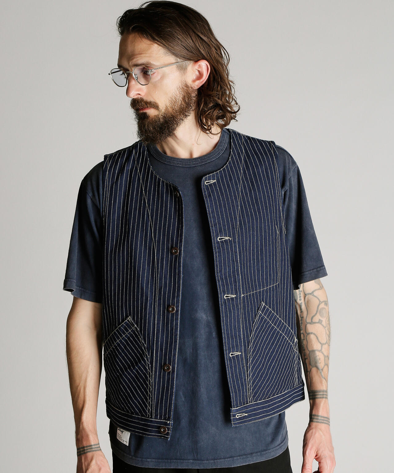 OLD HICKORY DENIM VEST/オールドヒッコリーデニムベスト