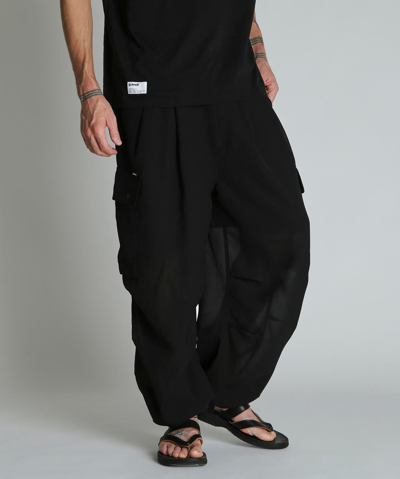 CHIFFON CARGO PANTS/シフォン カーゴパンツ