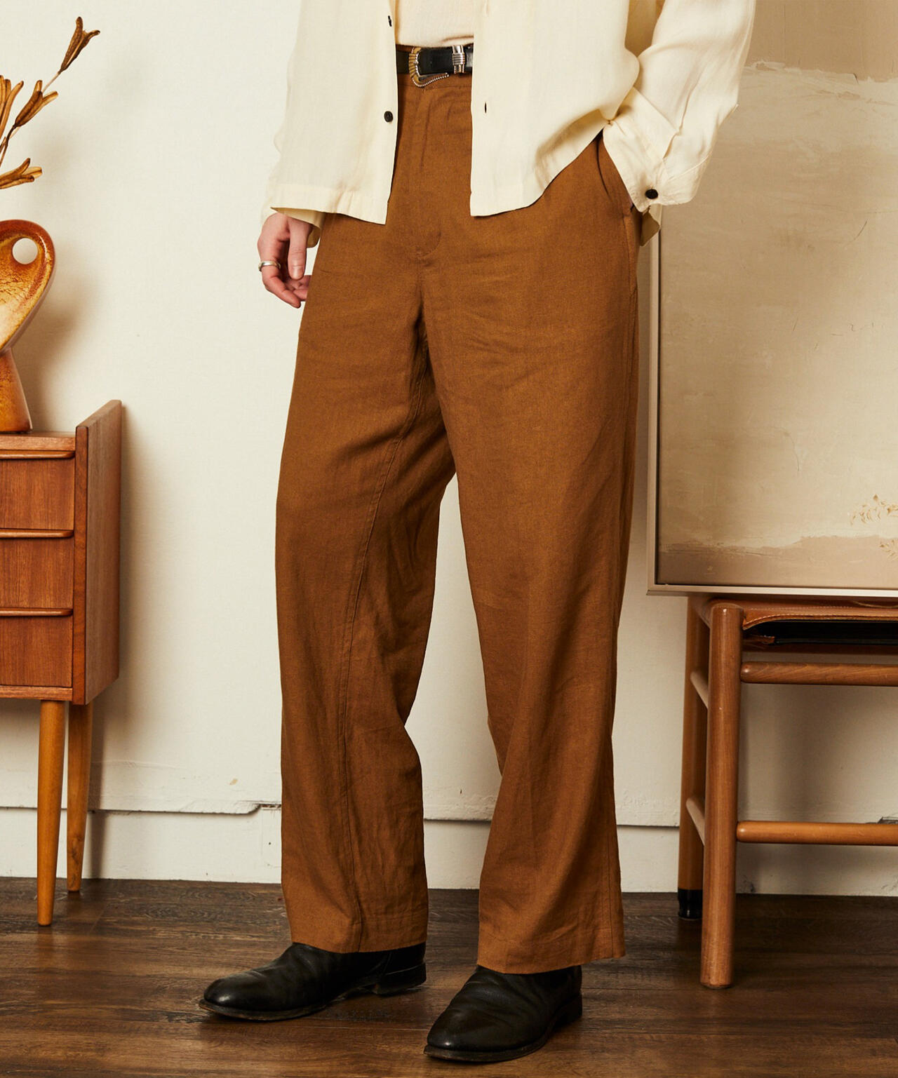 LINEN TROUSERS/リネン トラウザー