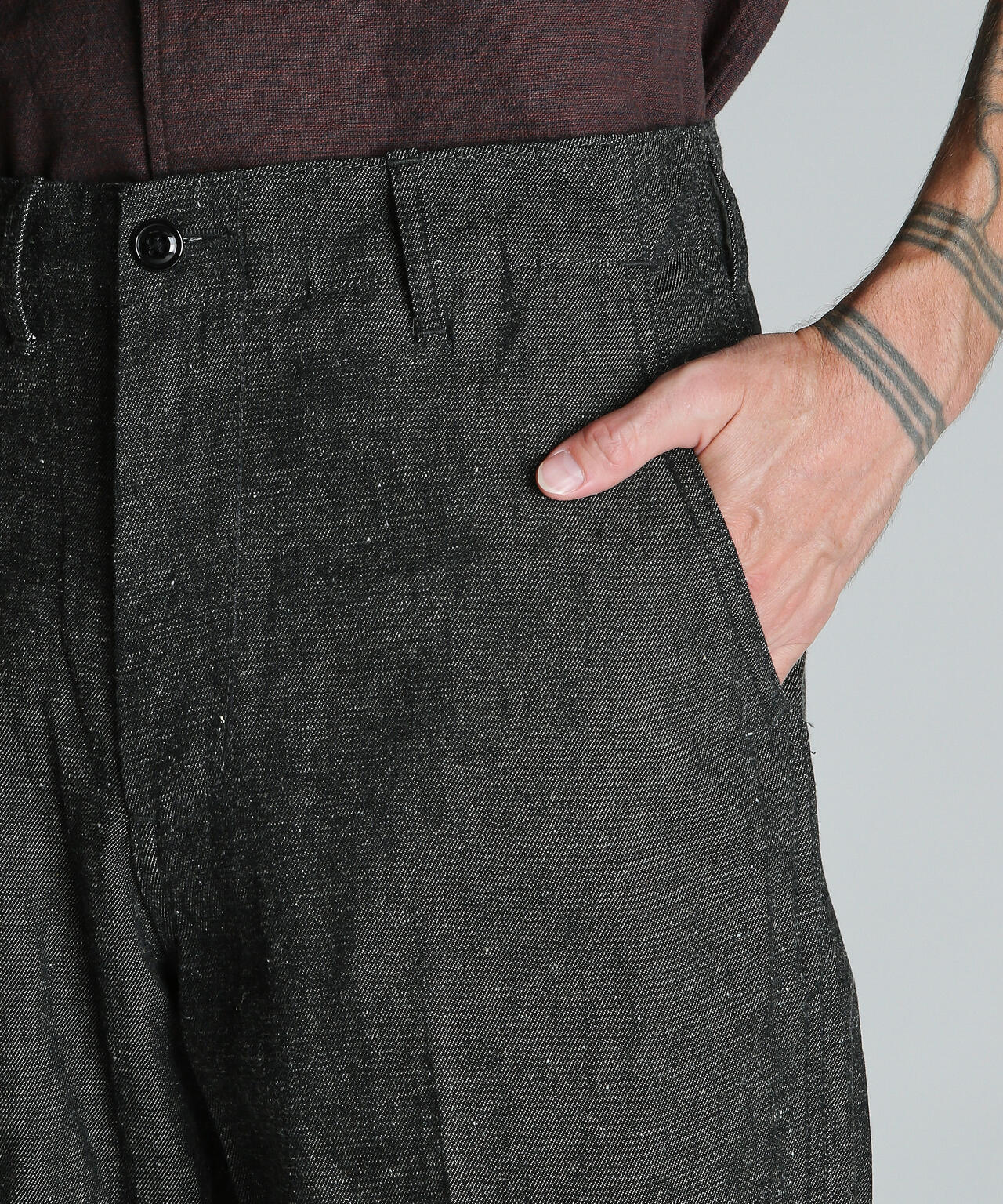 NEP DENIM  RAW TROUSERS/ネップデニム ロウトラウザーズ