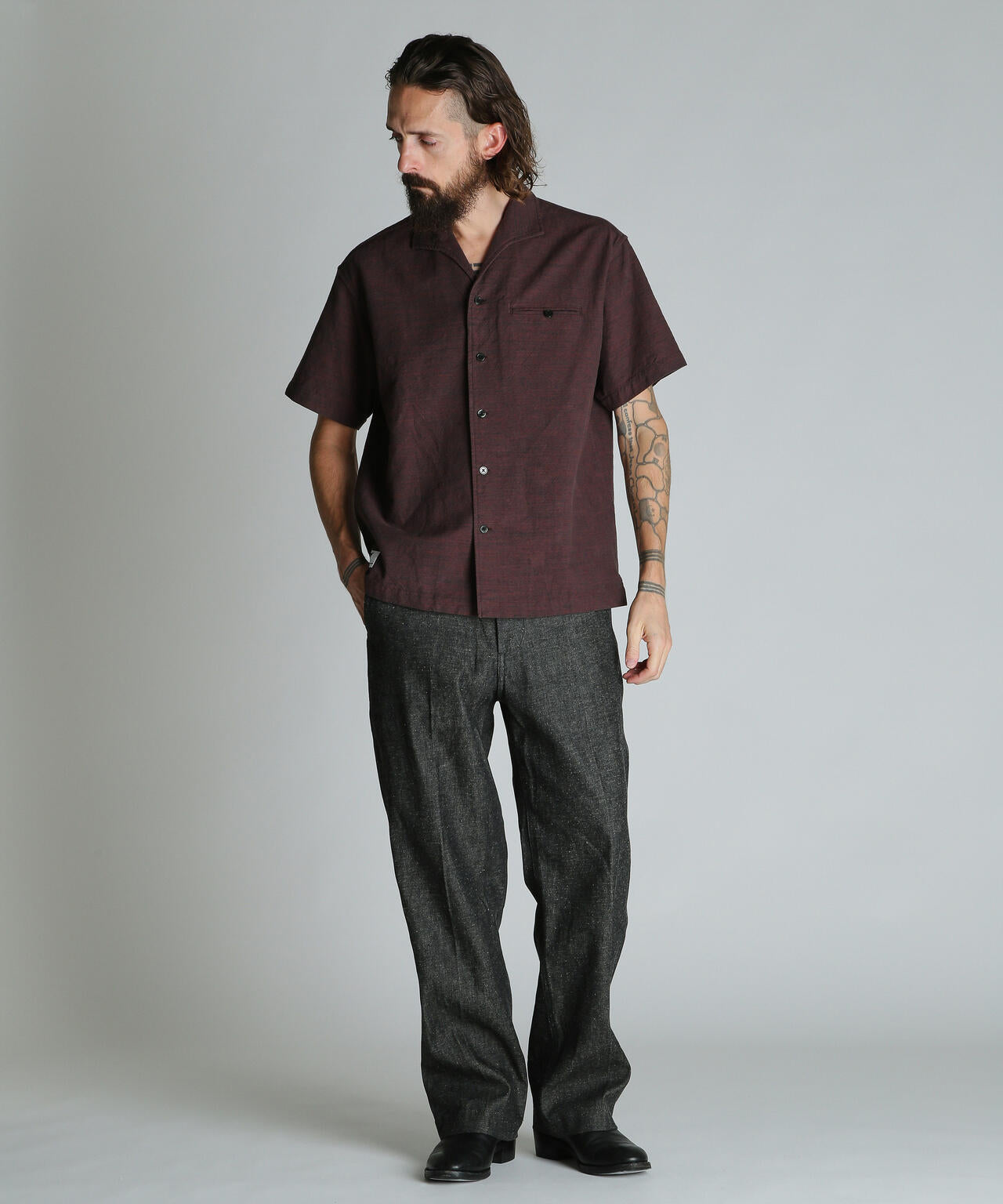 NEP DENIM  RAW TROUSERS/ネップデニム ロウトラウザーズ