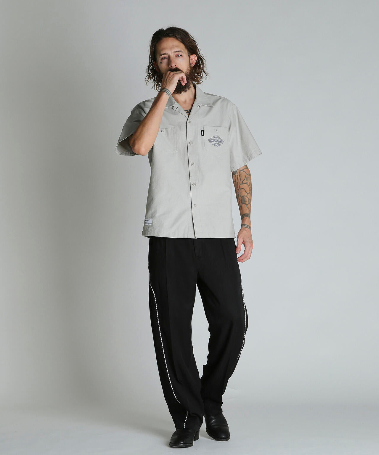 NC SHIRT EMB/エヌシー 刺繍 シャツ