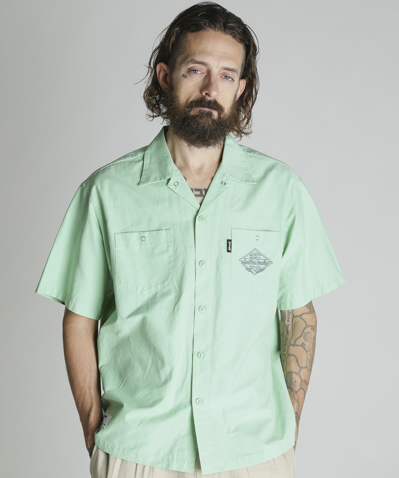 NC SHIRT EMB/エヌシー 刺繍 シャツ