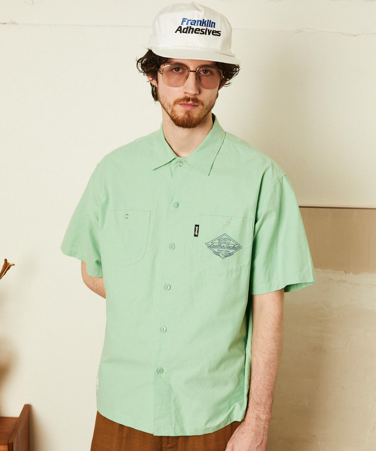 NC SHIRT EMB/エヌシー 刺繍 シャツ
