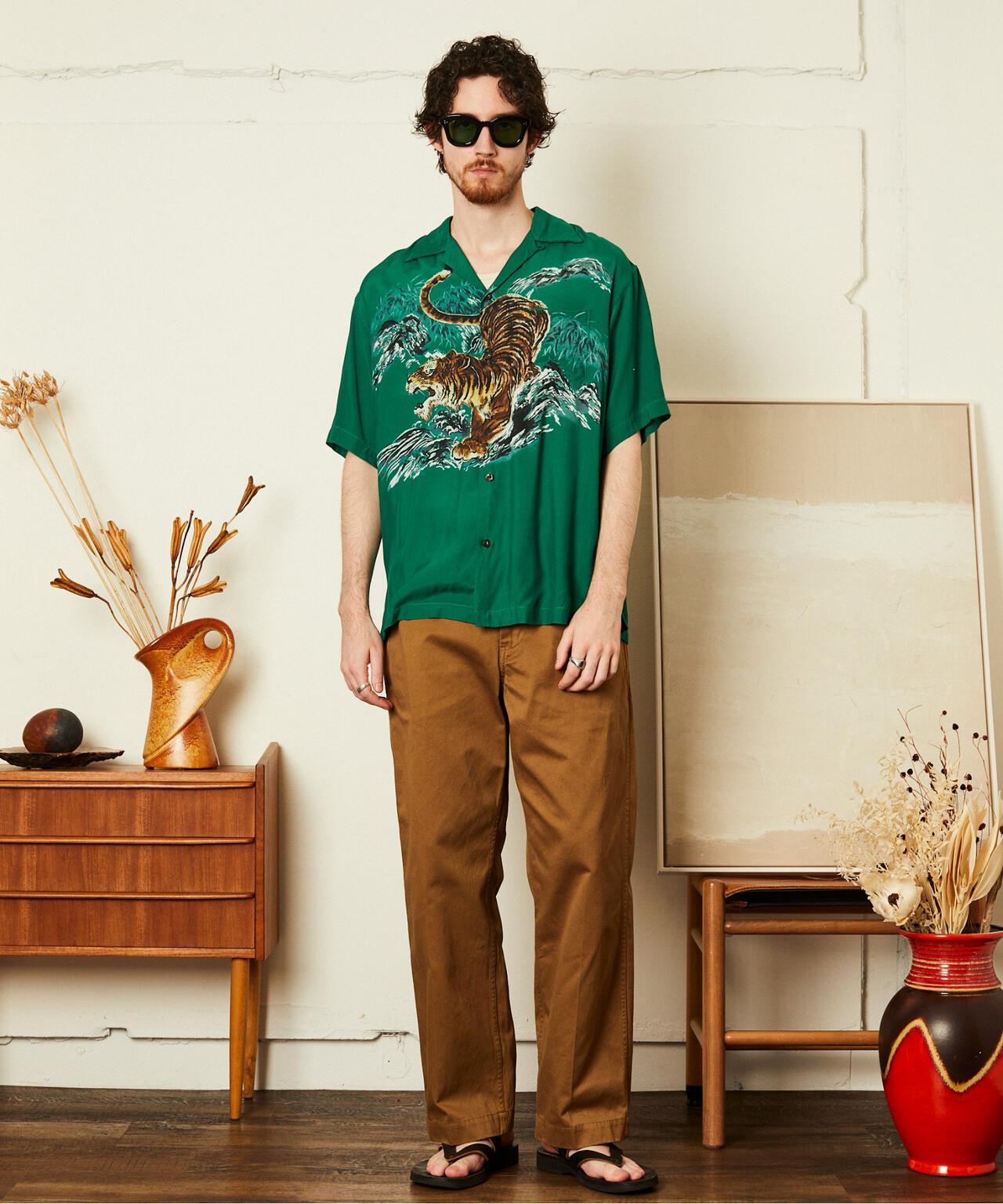 TIGER RAYON SHIRT/タイガー レーヨン シャツ