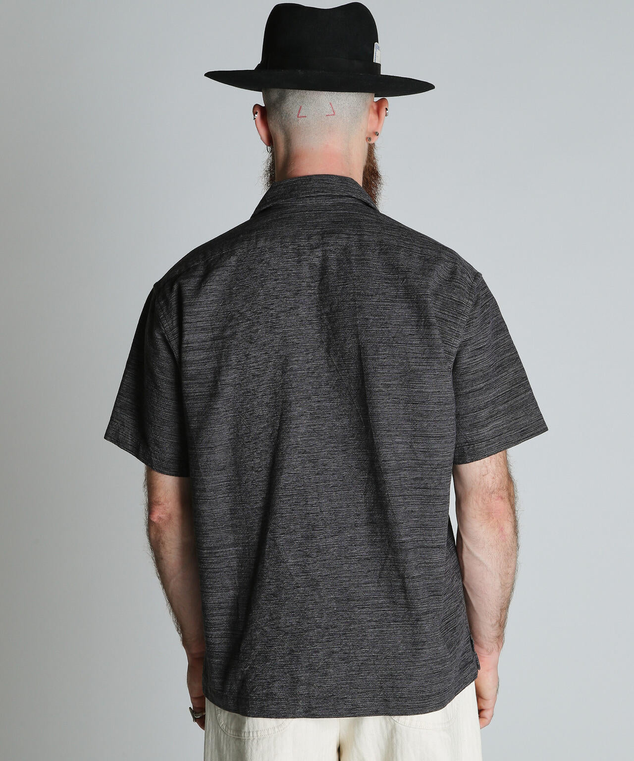 MIX SHARK COLLAR SS SHIRT/ミックス シャークカラー 半袖シャツ