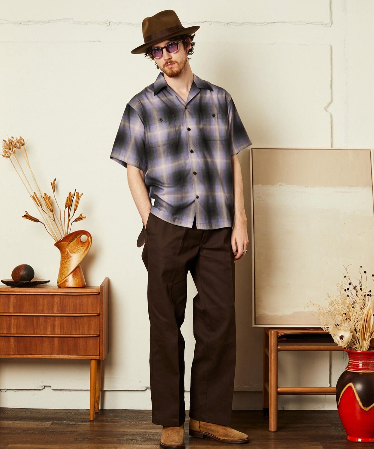 OMBRE SS SHIRT/オンブレ 半袖シャツ