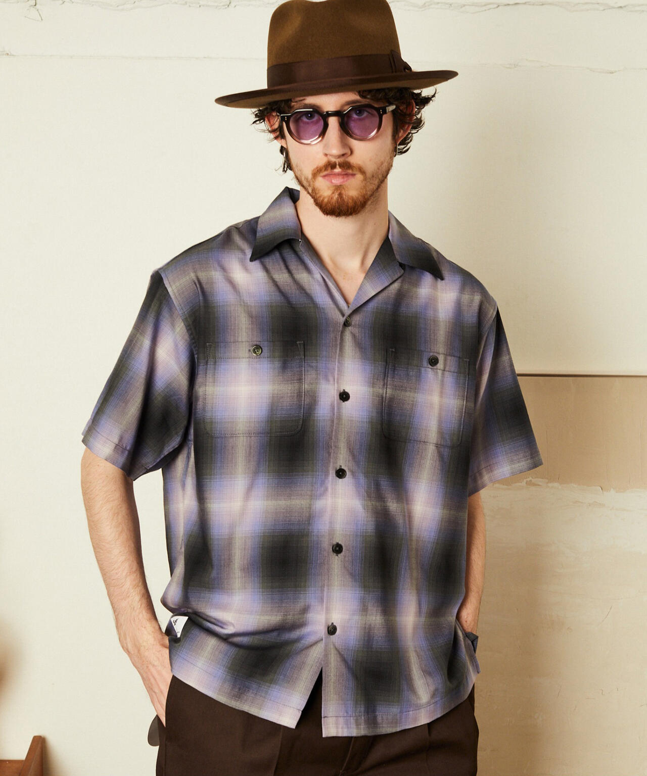 OMBRE SS SHIRT/オンブレ 半袖シャツ