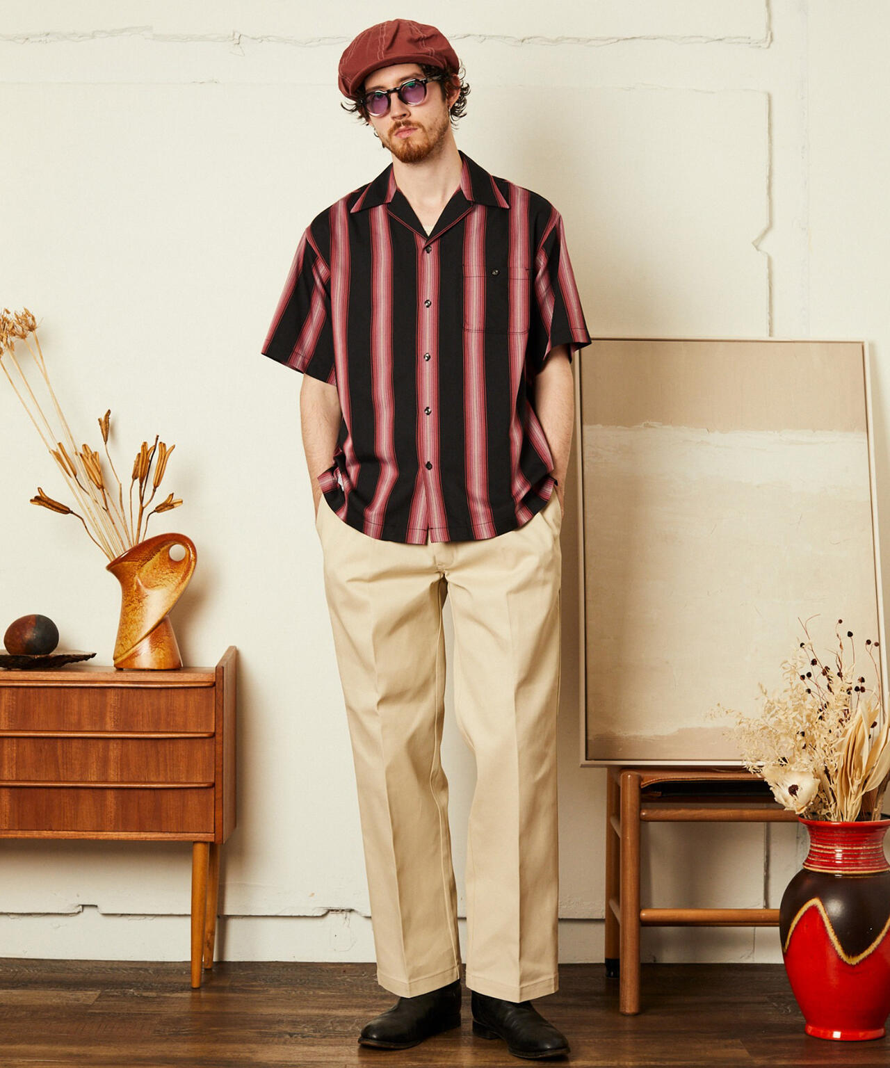 STRIPE SS SHIRT/ストライプ 半袖 シャツ