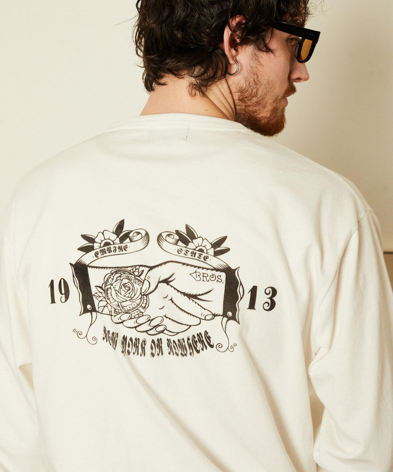 SHAKEHAND HENLEY LS T-SHIRT/シェイクハンド ヘンリーロンT