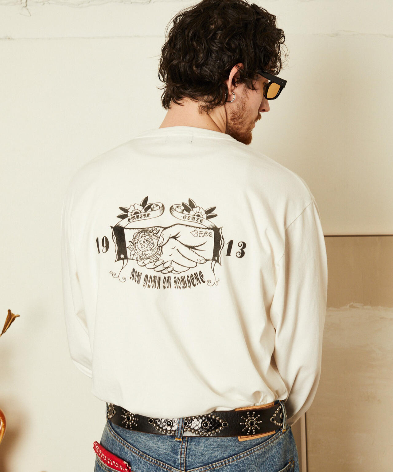 SHAKEHAND HENLEY LS T-SHIRT/シェイクハンド ヘンリーロンT
