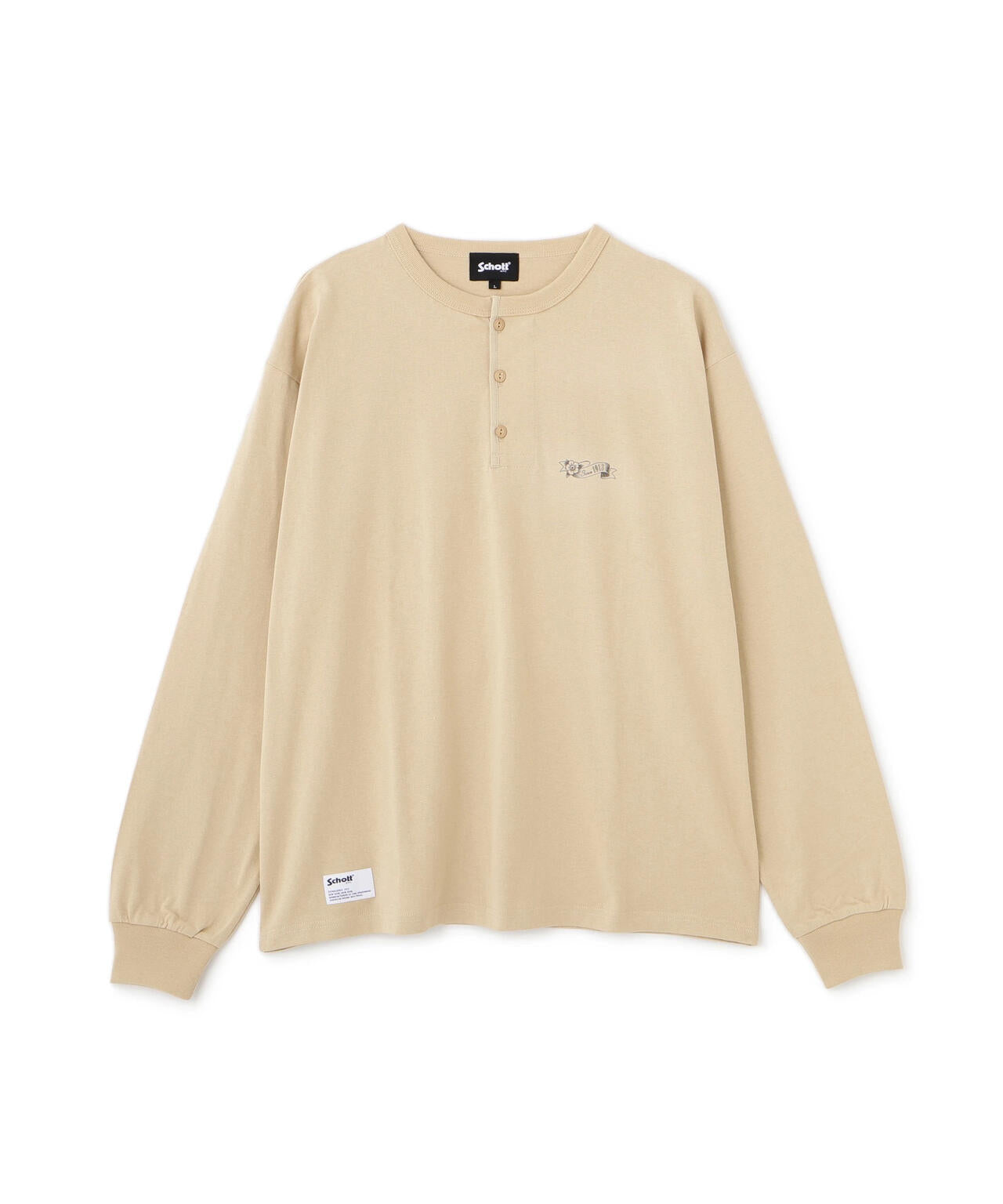 SHAKEHAND HENLEY LS T-SHIRT/シェイクハンド ヘンリーロンT
