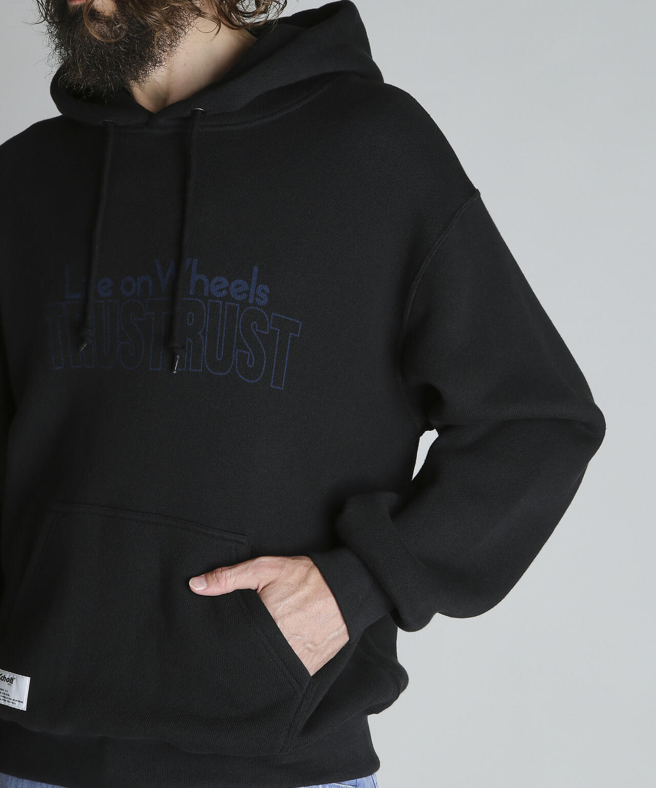 TRUST RUST HOODED KNIT SWEAT/トラストラスト ニットスウェット パーカー