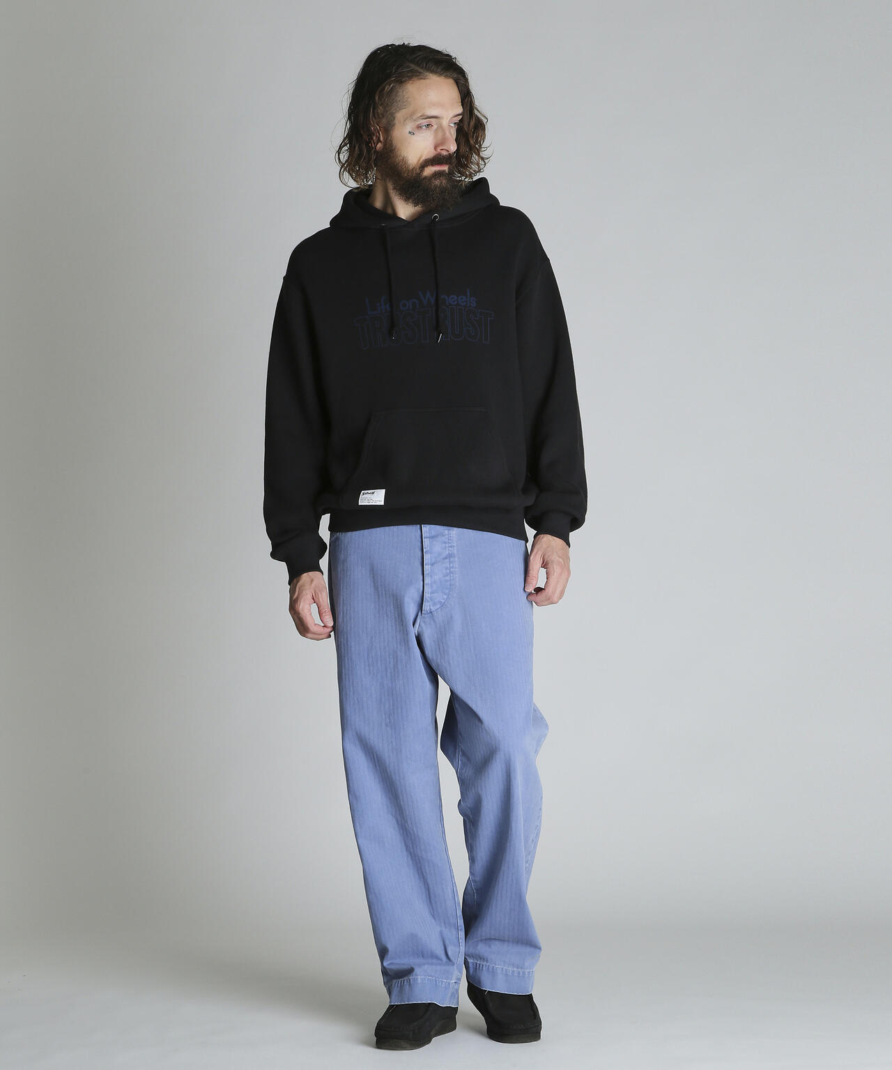 TRUST RUST HOODED KNIT SWEAT/トラストラスト ニットスウェット パーカー