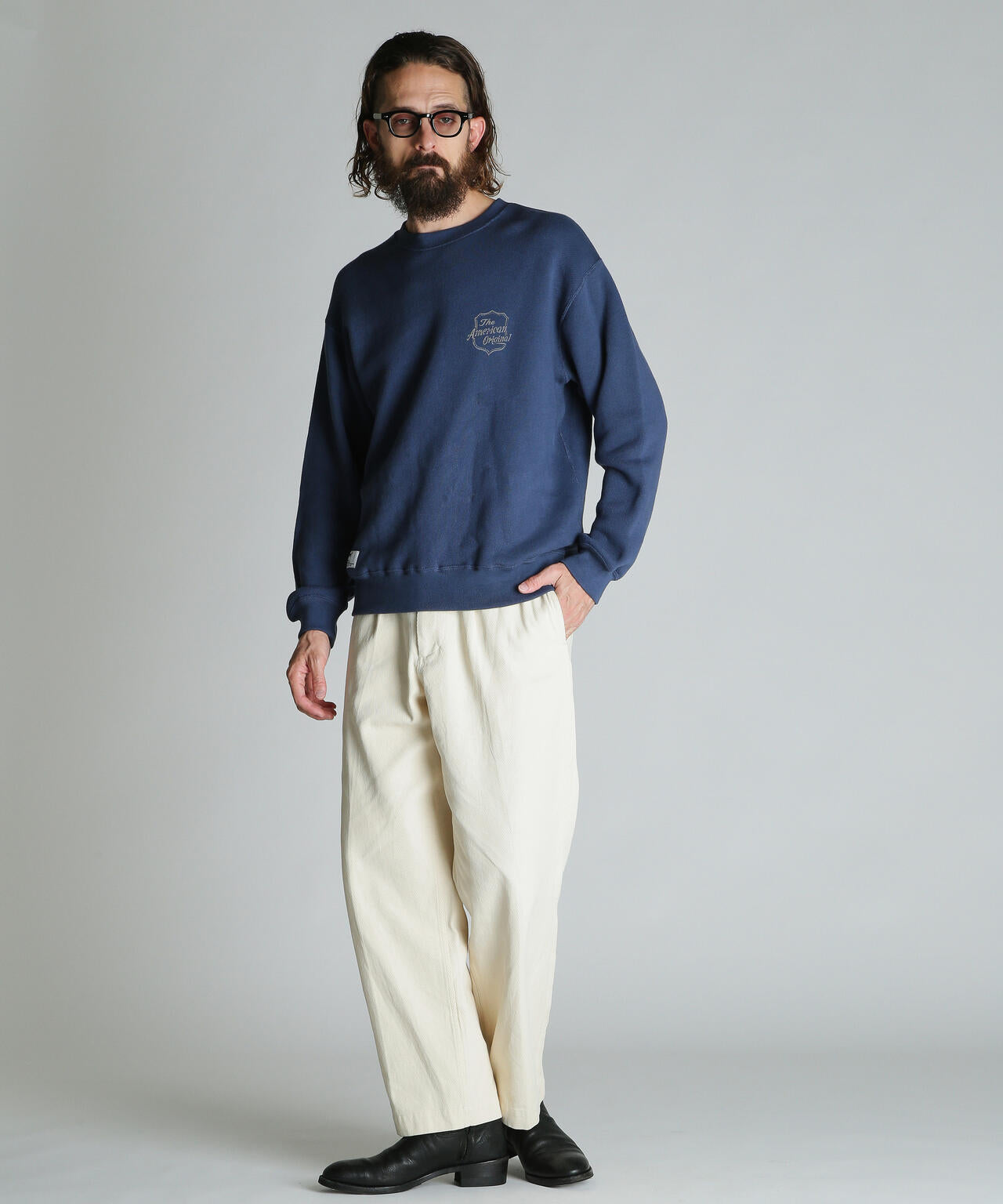 SHIELD CREW KNIT SWEAT/シールド クルー ニットスウェット