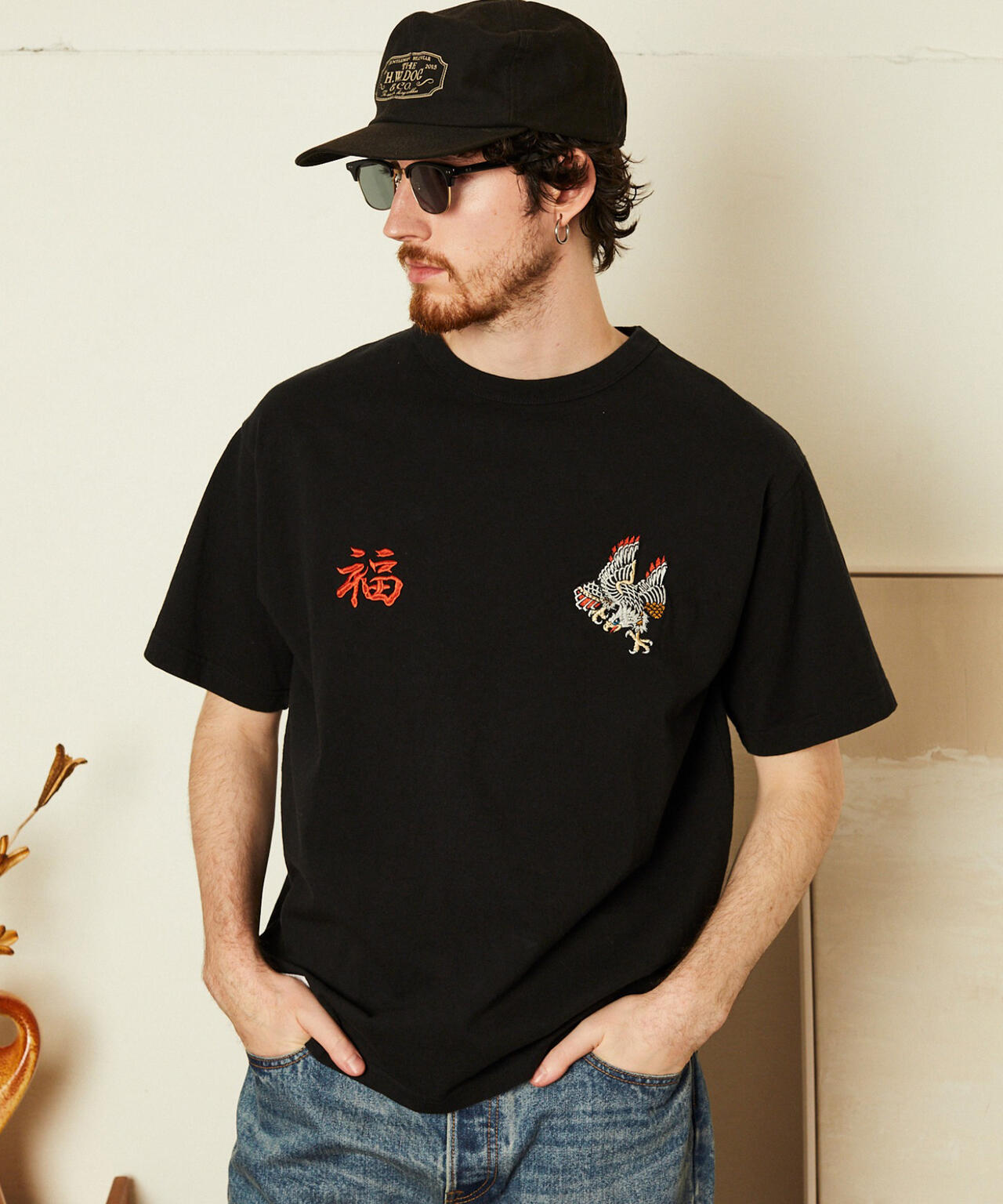 BATTLE ROYALE EMB. T-SHIRT/バトル ロワイヤル 刺繍 Ｔシャツ