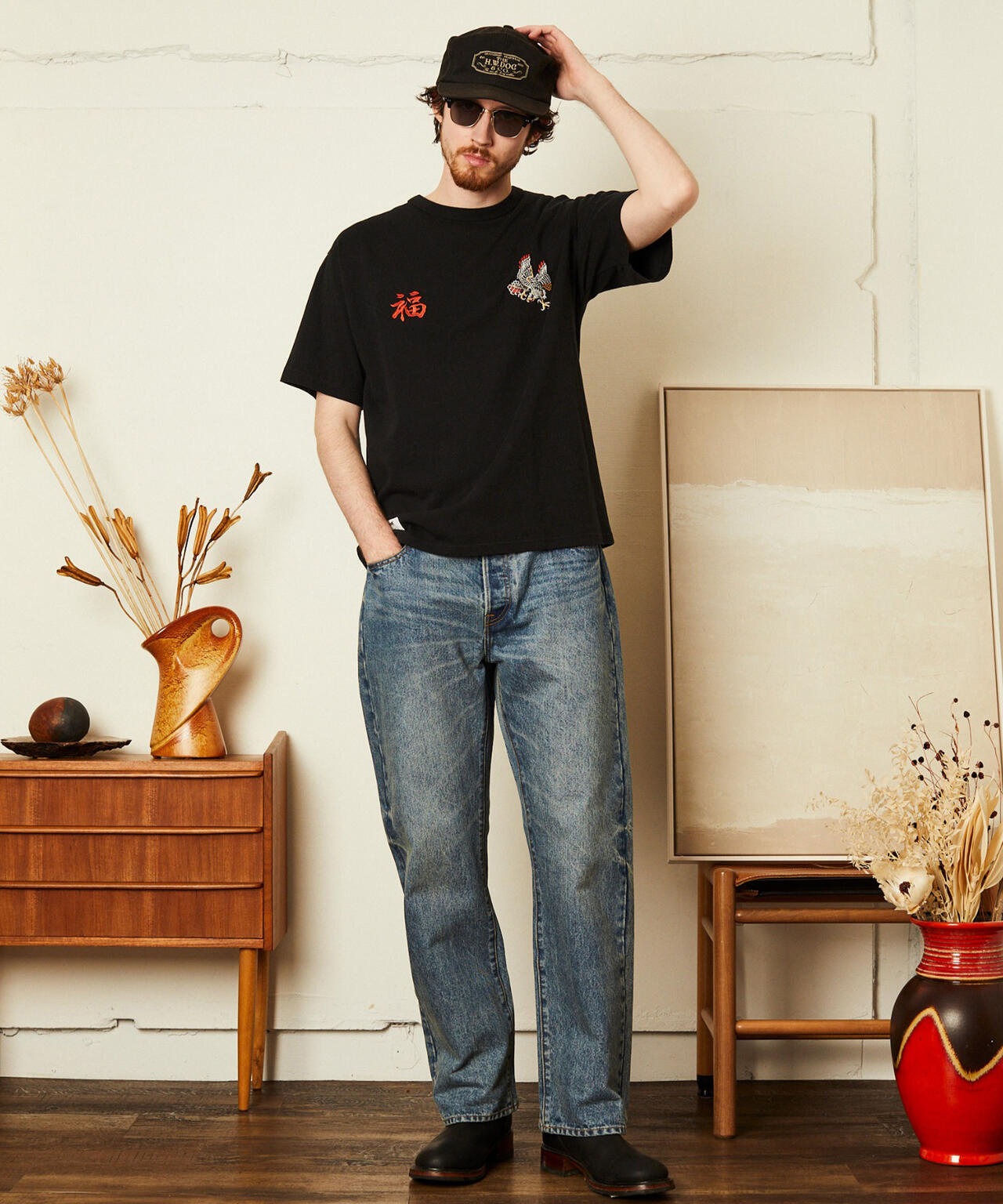 BATTLE ROYALE EMB. T-SHIRT/バトル ロワイヤル 刺繍 Ｔシャツ