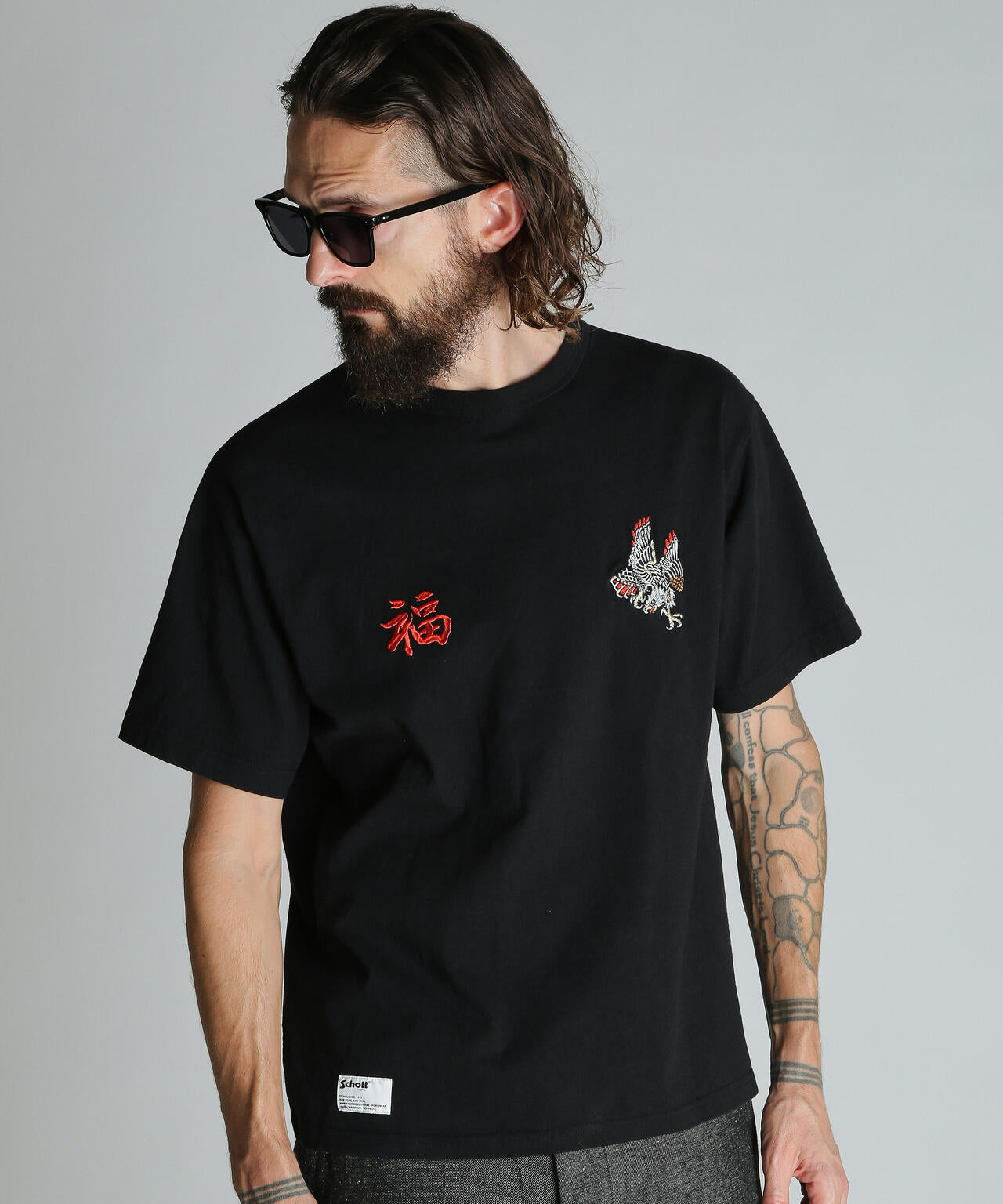 BATTLE ROYALE EMB. T-SHIRT/バトル ロワイヤル 刺繍 Ｔシャツ