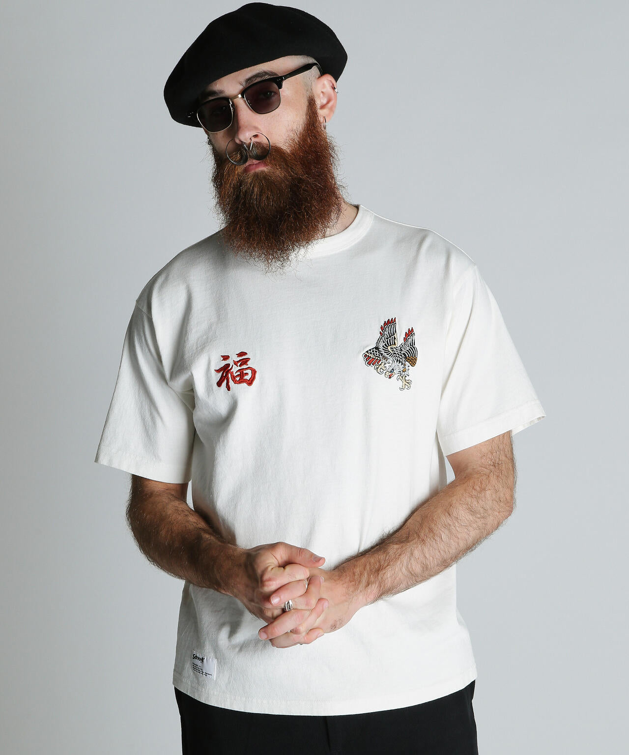 BATTLE ROYALE EMB. T-SHIRT/バトル ロワイヤル 刺繍 Ｔシャツ