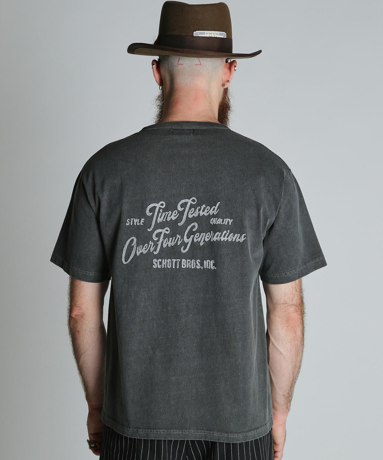 TIME TESTED OVER FOUR GENERATIONS EMB. HENLEY T-SHIRT/刺繍 ヘンリーネック Tシャツ
