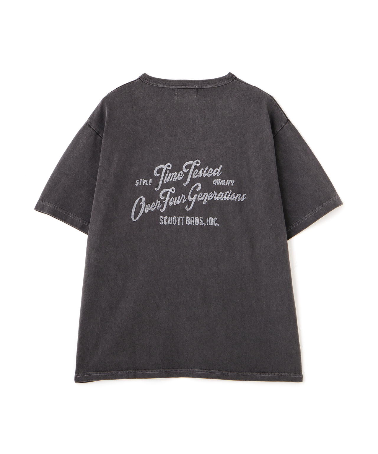 TIME TESTED OVER FOUR GENERATIONS EMB. HENLEY T-SHIRT/刺繍 ヘンリーネック Tシャツ