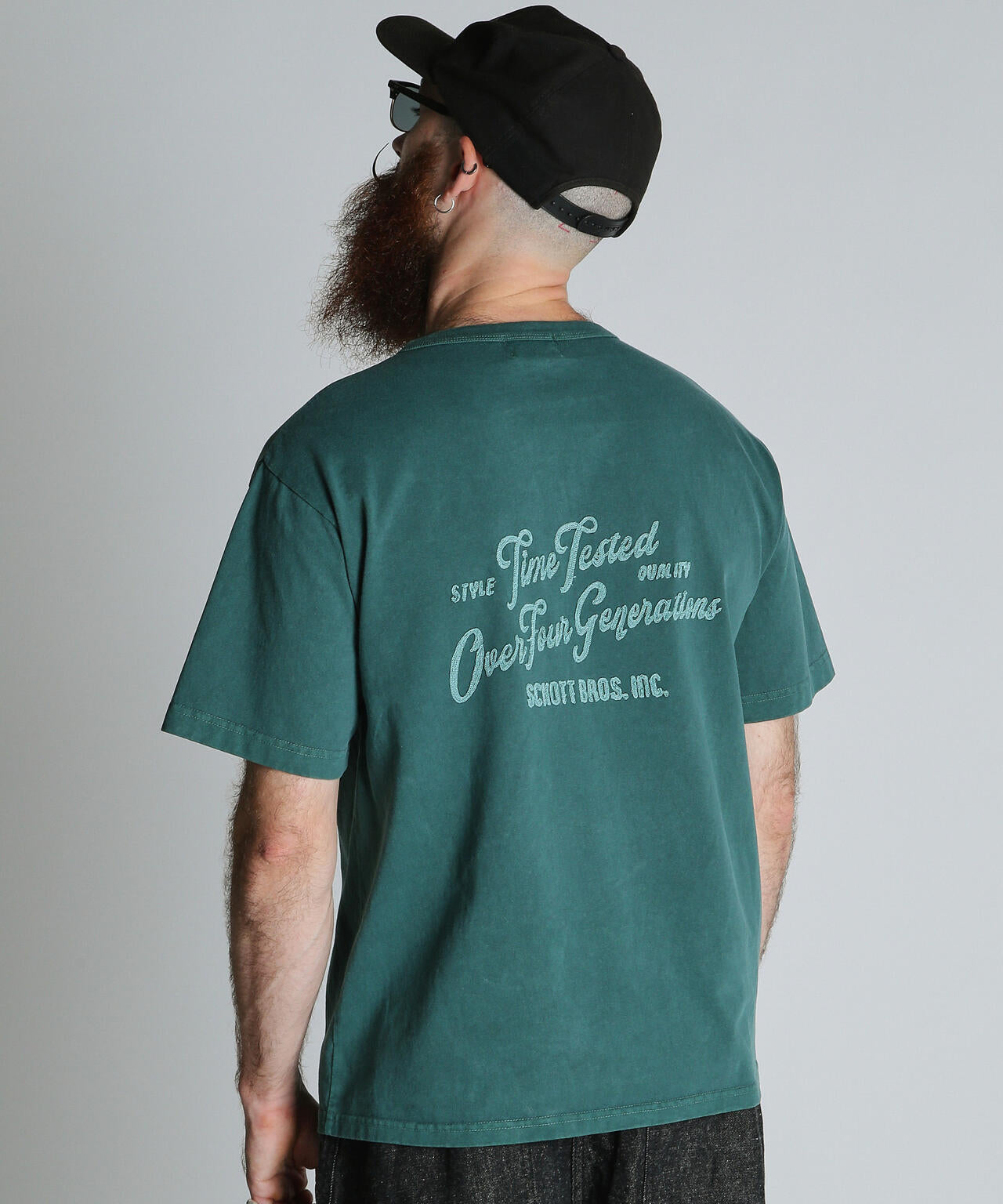 TIME TESTED OVER FOUR GENERATIONS EMB. HENLEY T-SHIRT/刺繍 ヘンリーネック Tシャツ