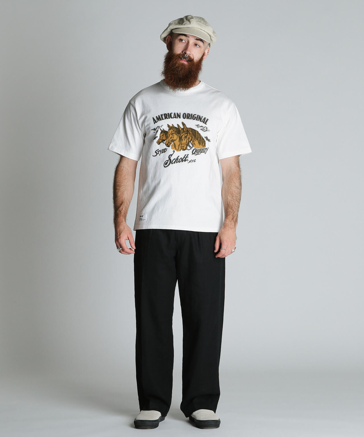 HORSE FLOCKY T-SHIRT/ホース フロッキー Tシャツ
