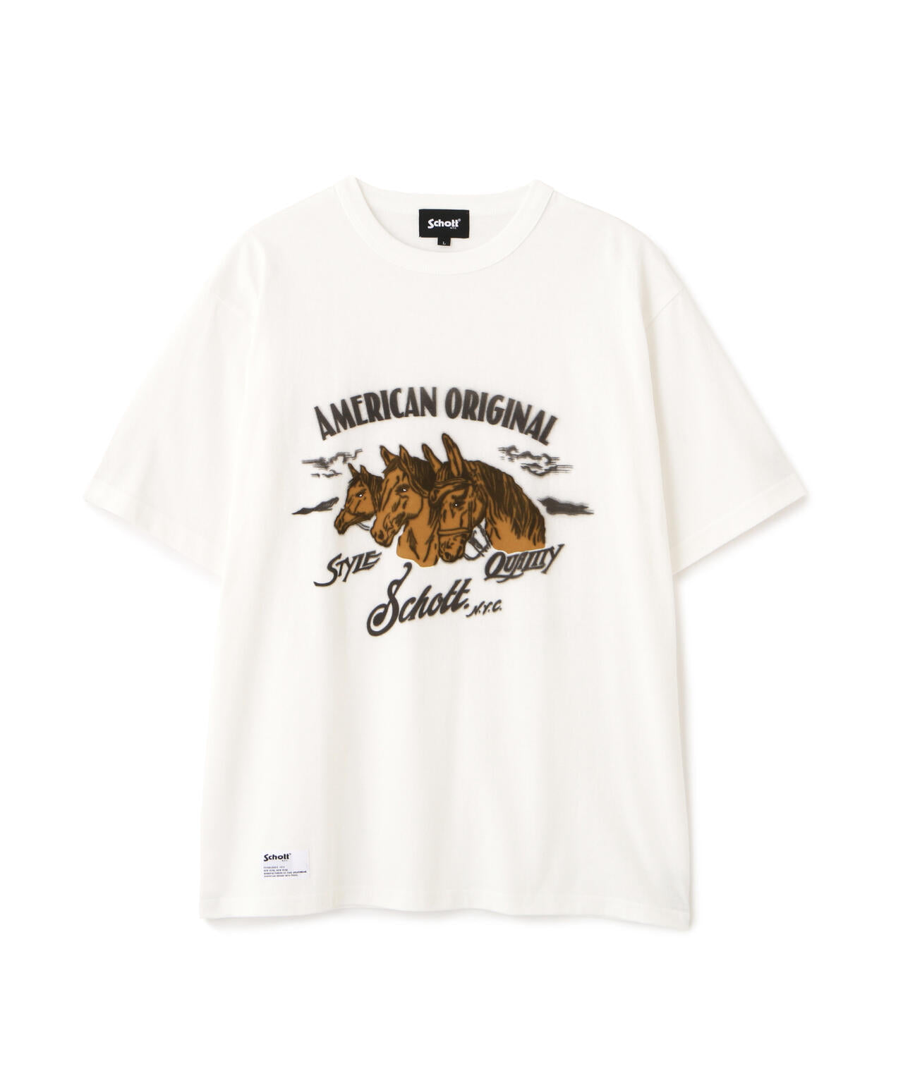HORSE FLOCKY T-SHIRT/ホース フロッキー Tシャツ