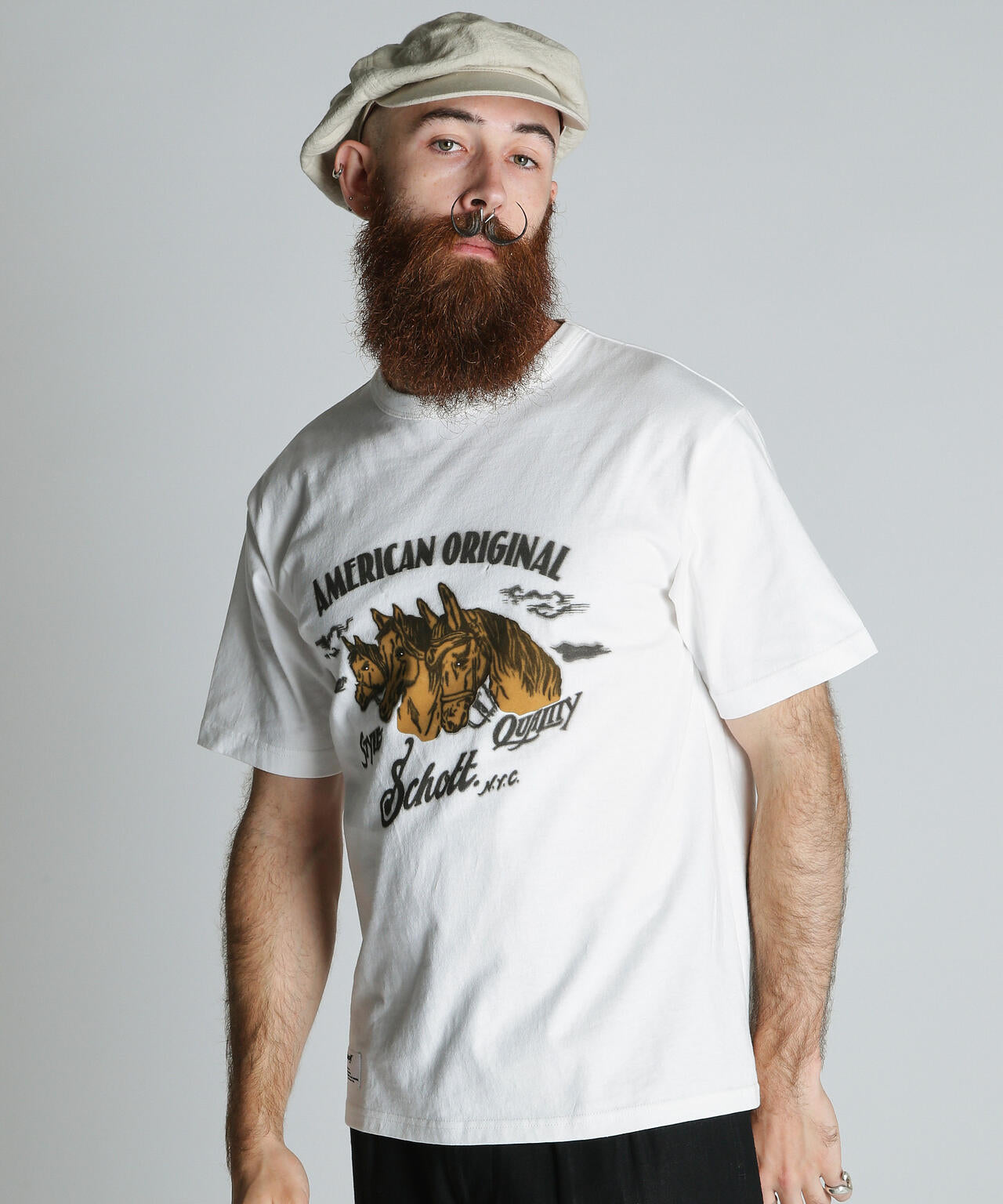 HORSE FLOCKY T-SHIRT/ホース フロッキー Tシャツ