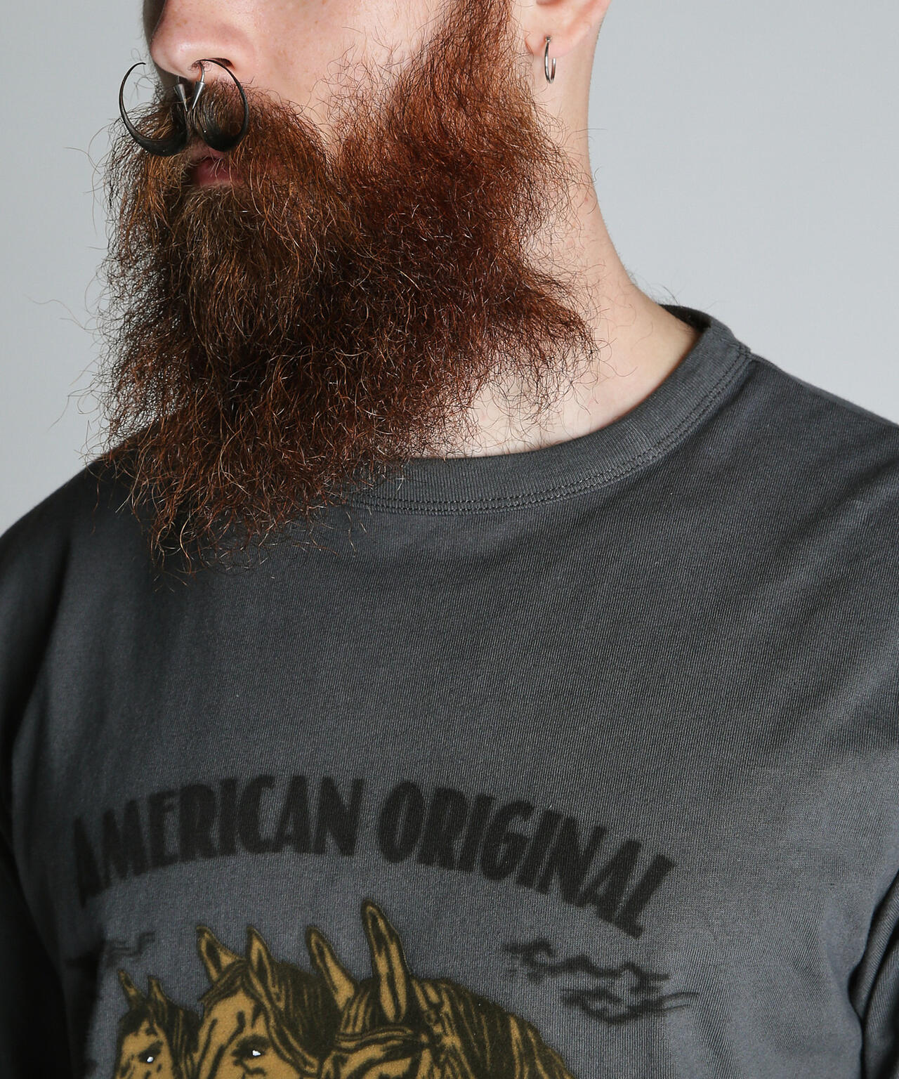 HORSE FLOCKY T-SHIRT/ホース フロッキー Tシャツ